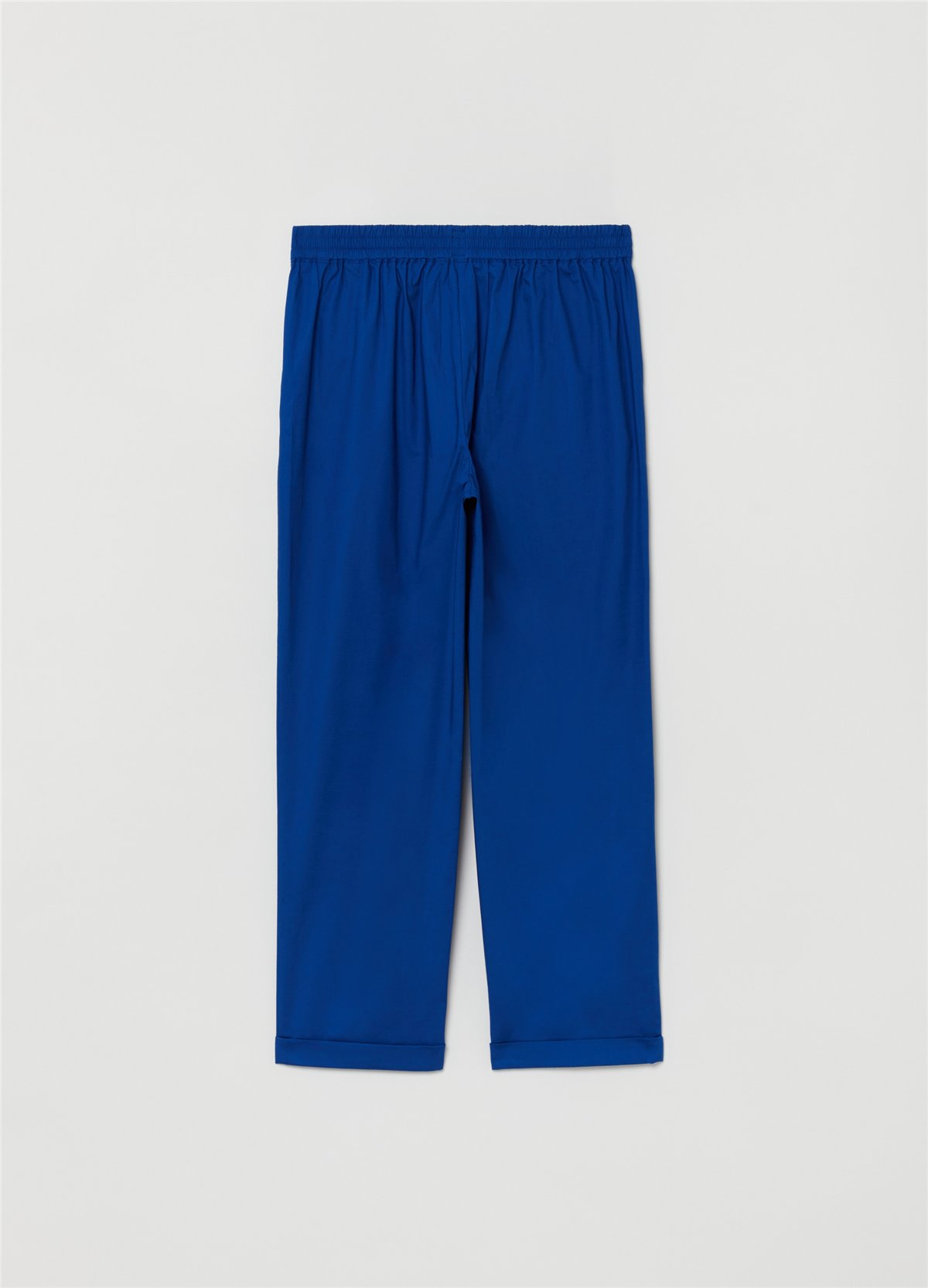 Esnek Pamuklu Mavi Jogger Pantolon