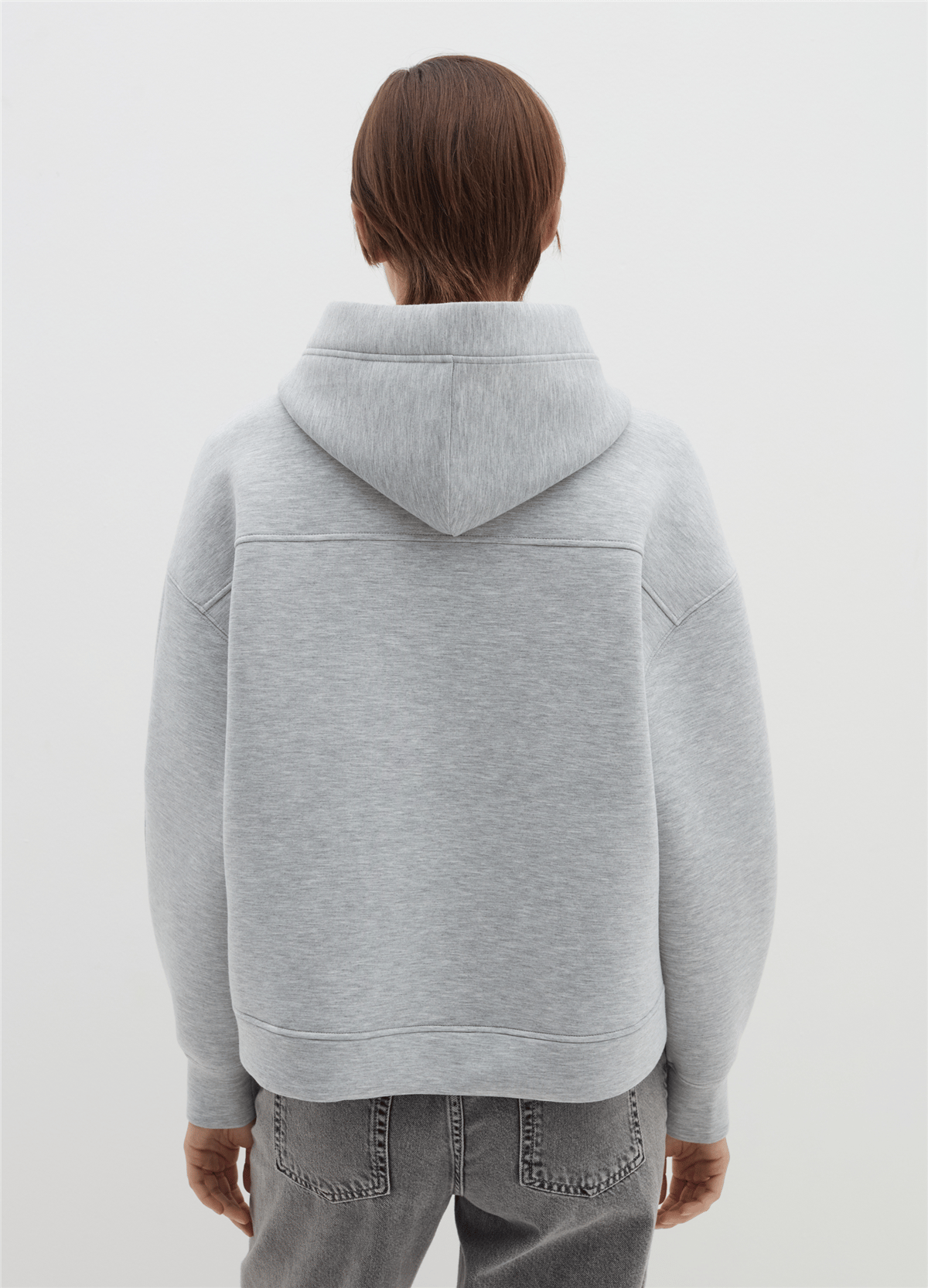 Fermuarlı Ve Kapüşonlu Oversize Hırka