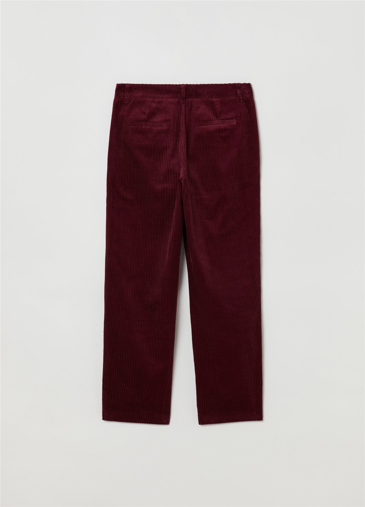Fitilli Kadife Bordo Chino Pantolon