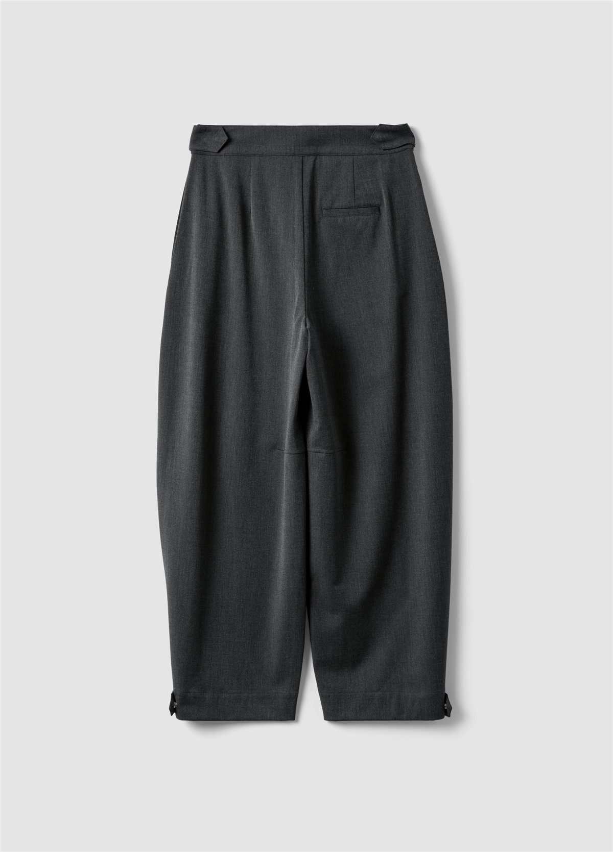 Gri Esnek Modal Viskon Yün Ve Kaşmir Karışımlı Slim Fit Kumaş Pantolon