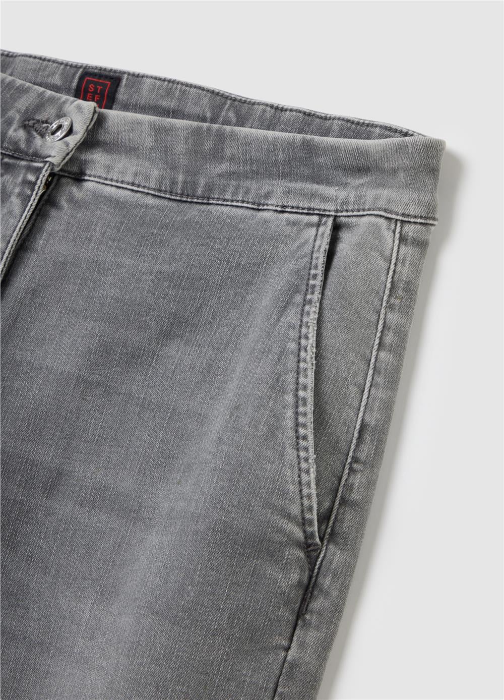 Gri Kot Regular Kalıp Kot Pantolon