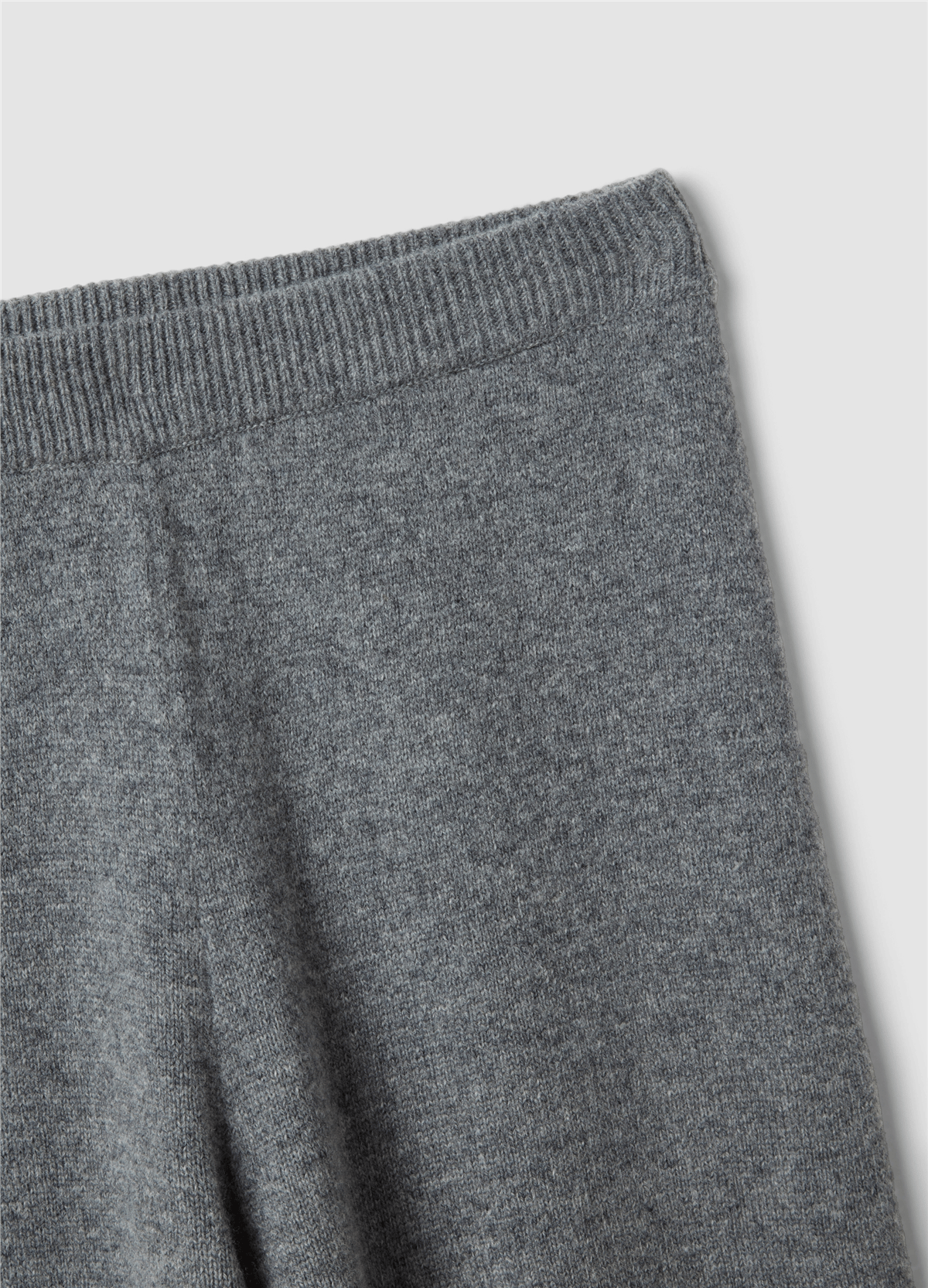 Gri Regular Fit Saf Yün Pantolon