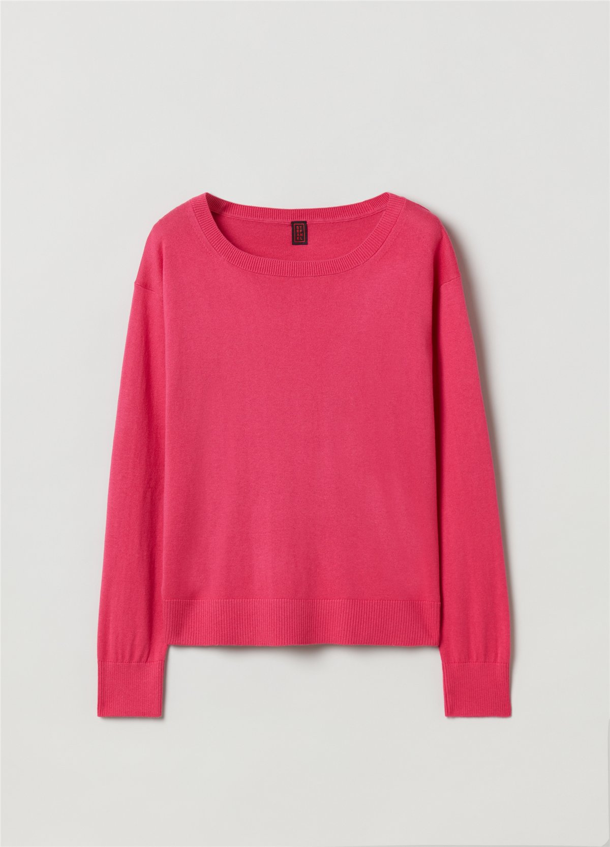 İpek Ve Pamuklu Oversize Pembe Kazak