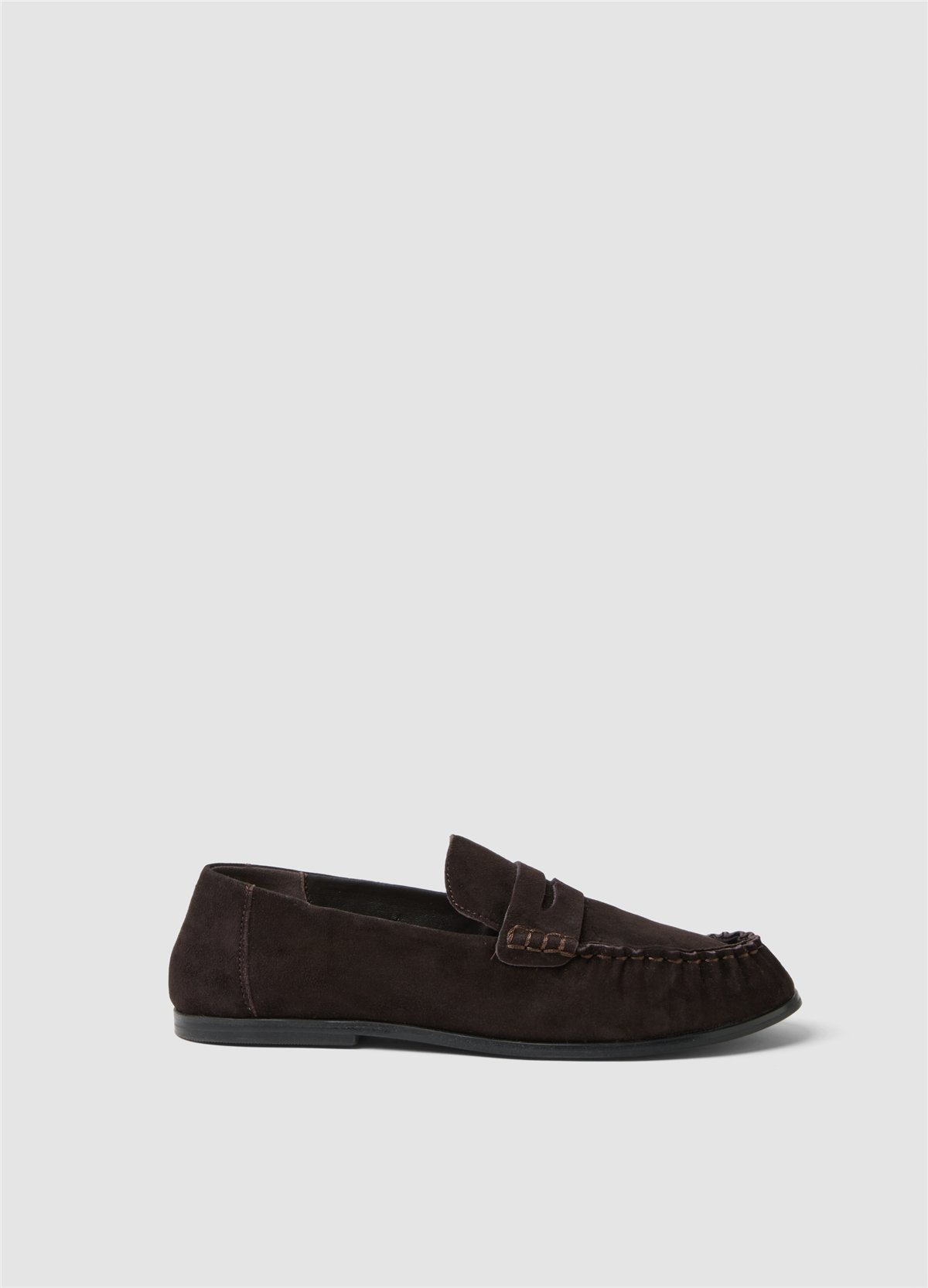 Kahverengi Hakiki Deri Loafer