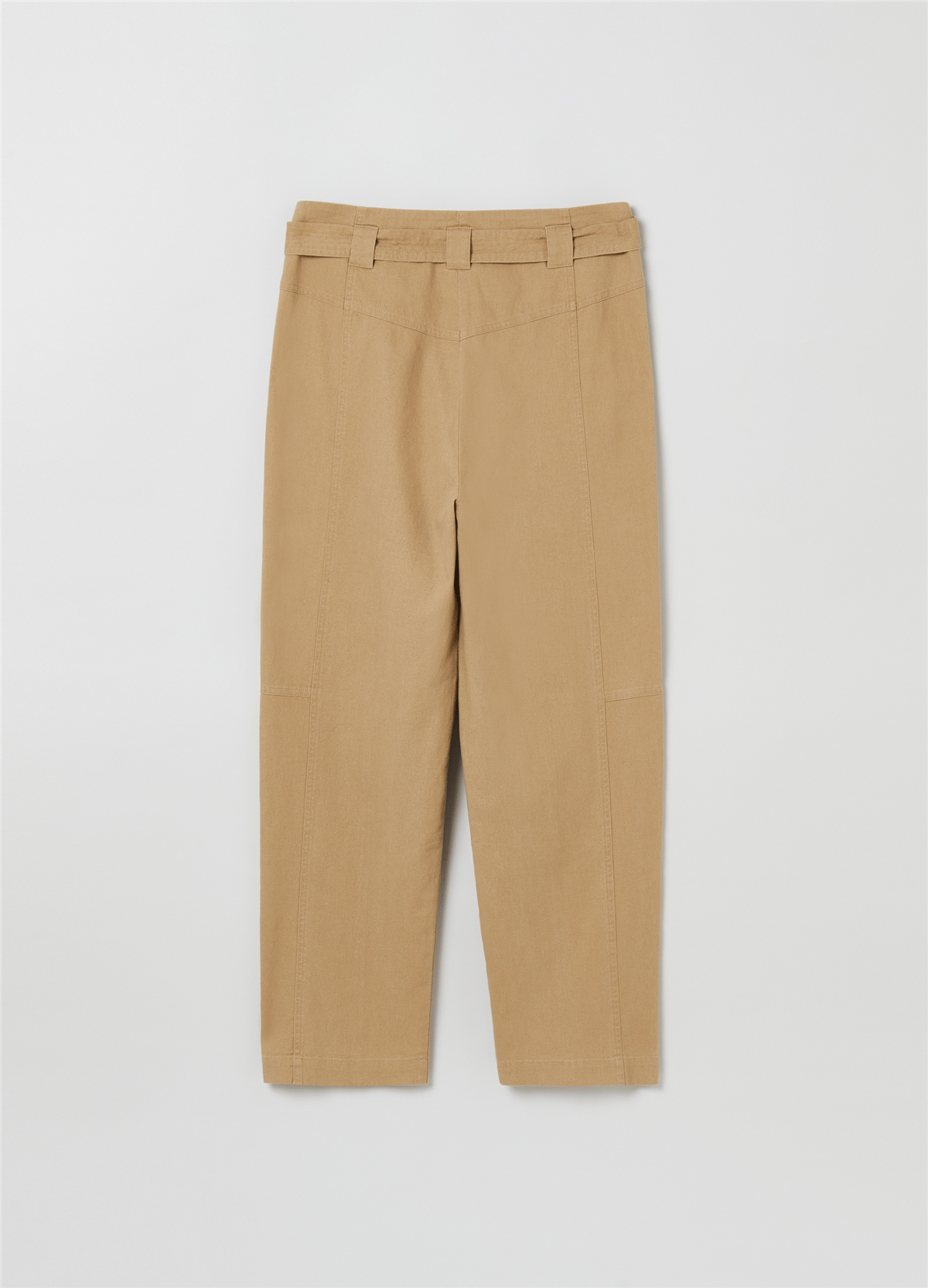 Kemerli Kargo Bej Pantolon