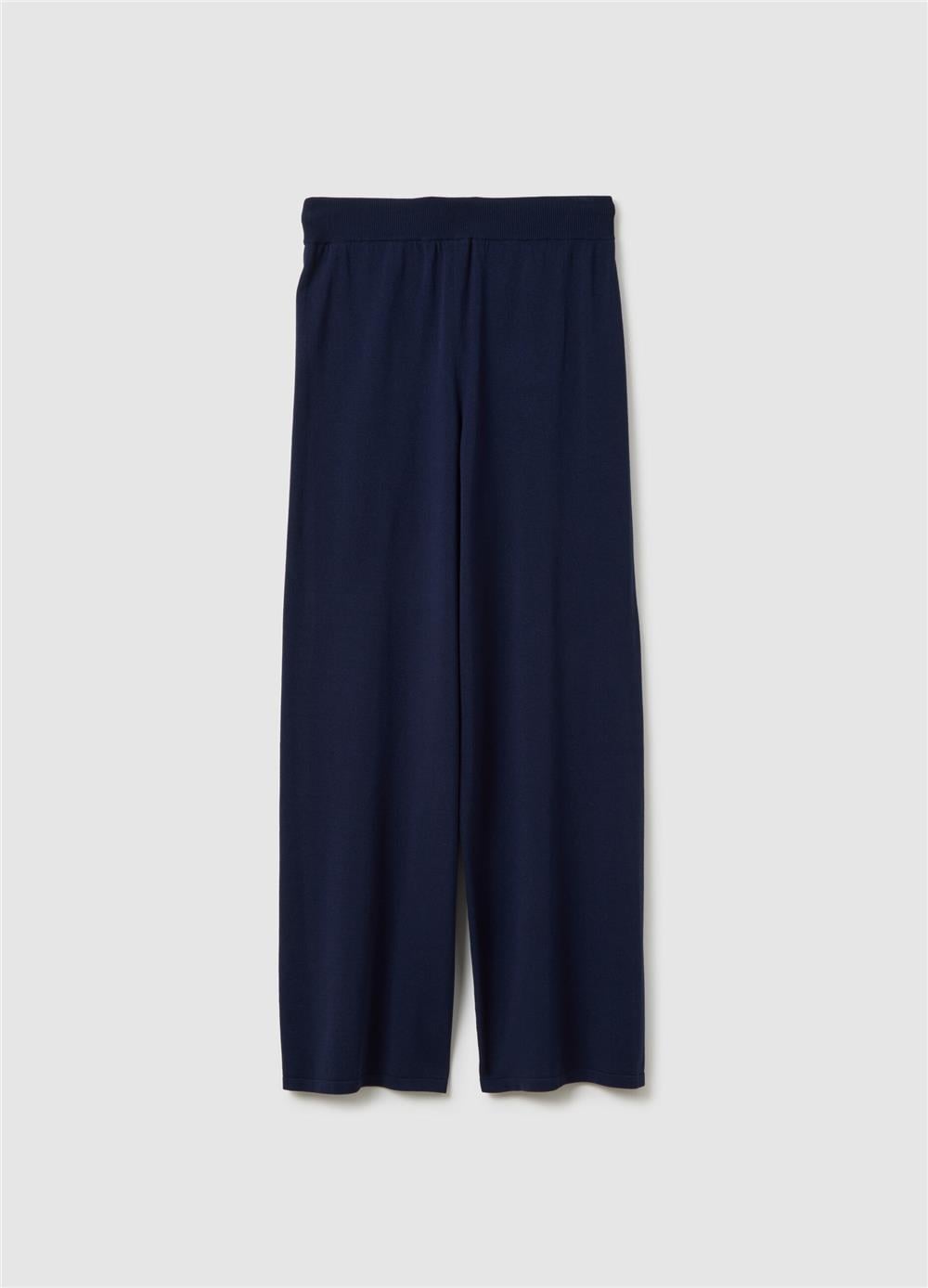 Mavi bol paça pantolon