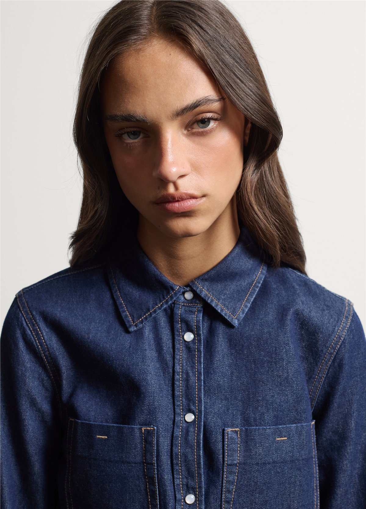 Mavi Regular Fit Saf Pamuk Denim Gömlek
