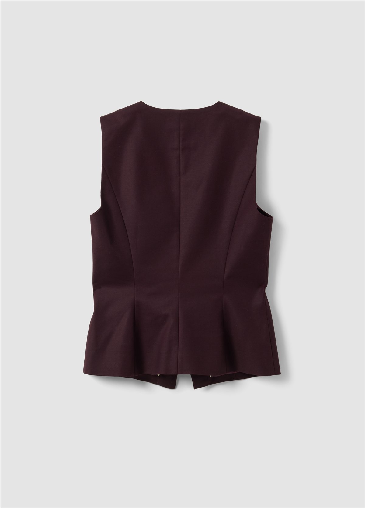 Mor Renk Slim Fit Esnek Pamuklu Yelek