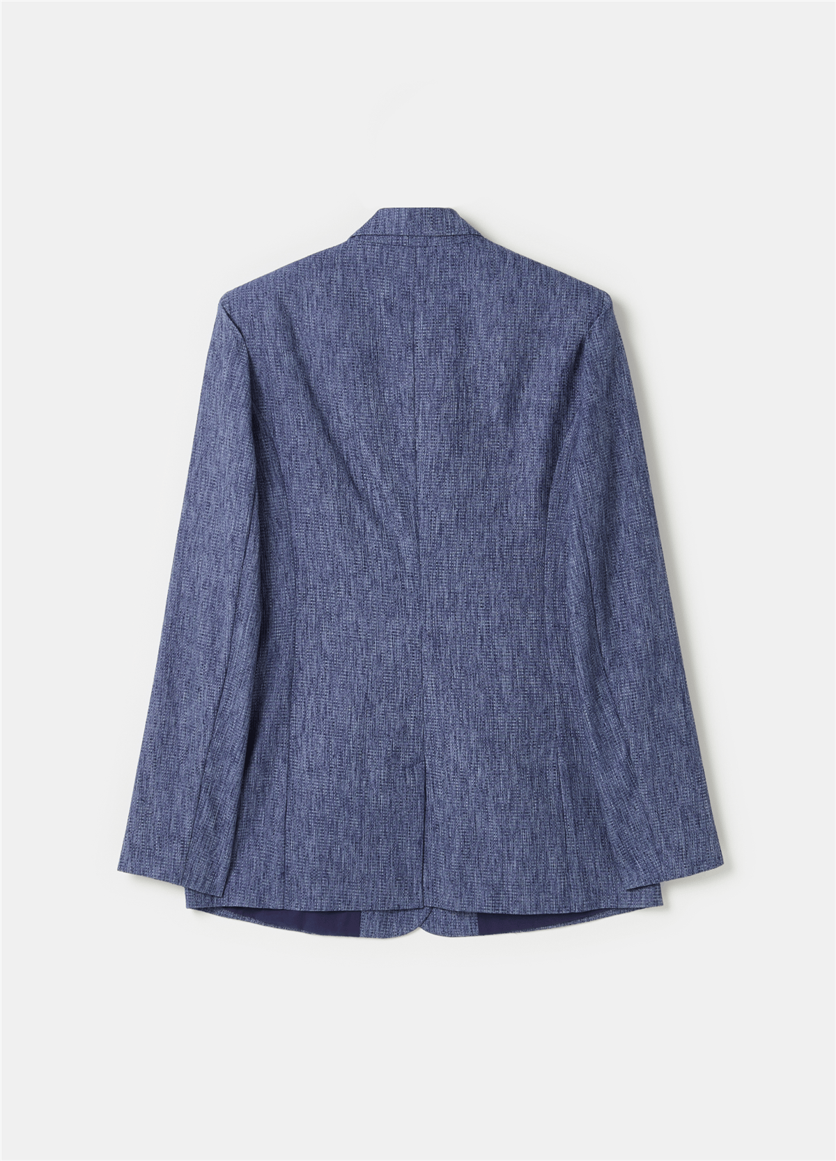 Nattè Dokulu Mavi Tek Düğmeli Blazer