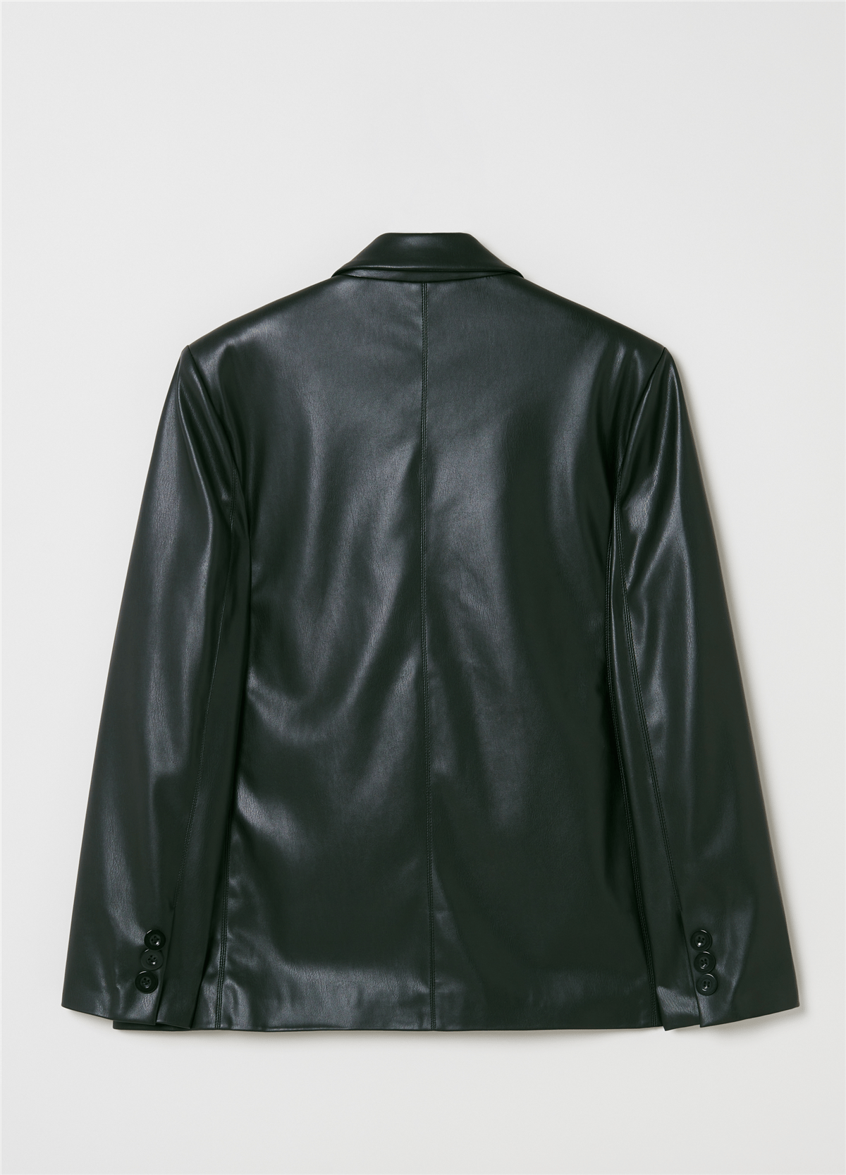 Parlak Görünümlü Siyah Blazer Ceket