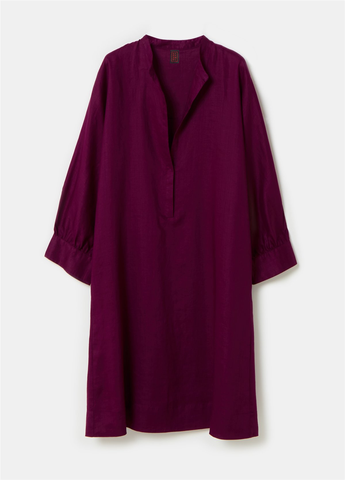 Rami Kumaş Mor Kaftan Elbise
