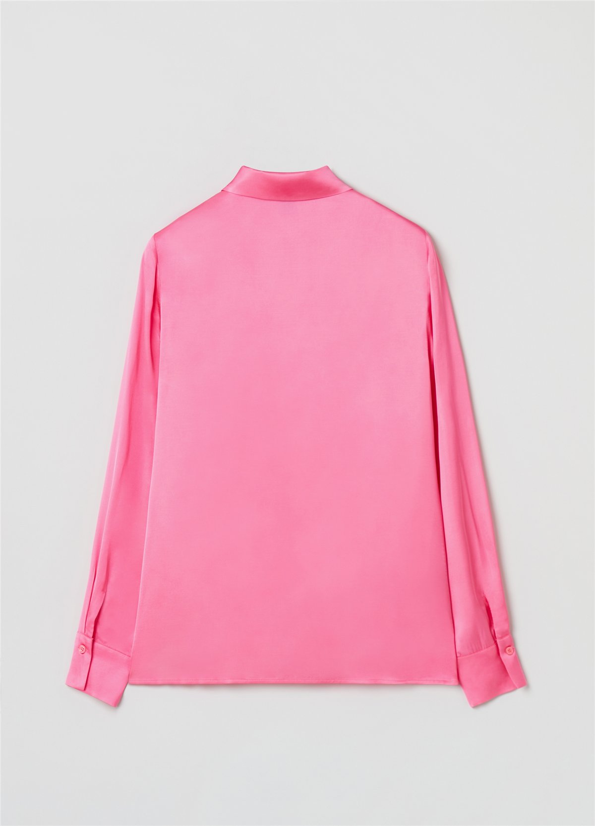 Saten Pembe Gömlek