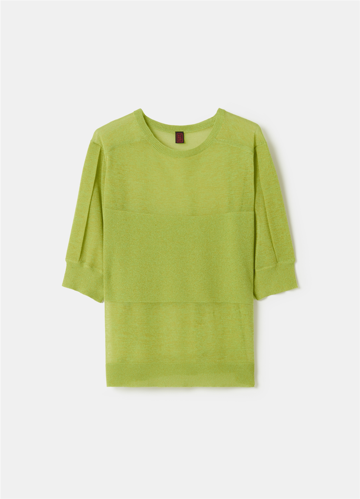 Transparan Görünümlü Oversize Yeşil Bluz