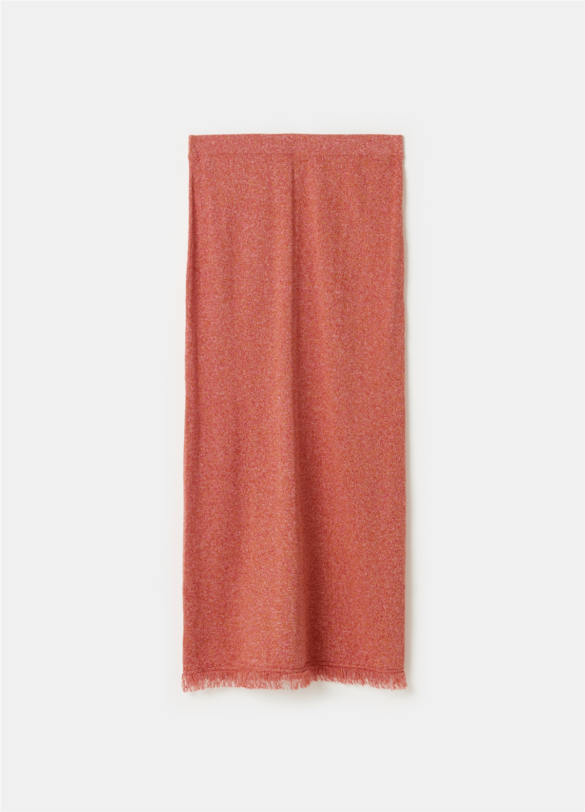 Uzun Püsküllü Pembe Muline Bej Etek
