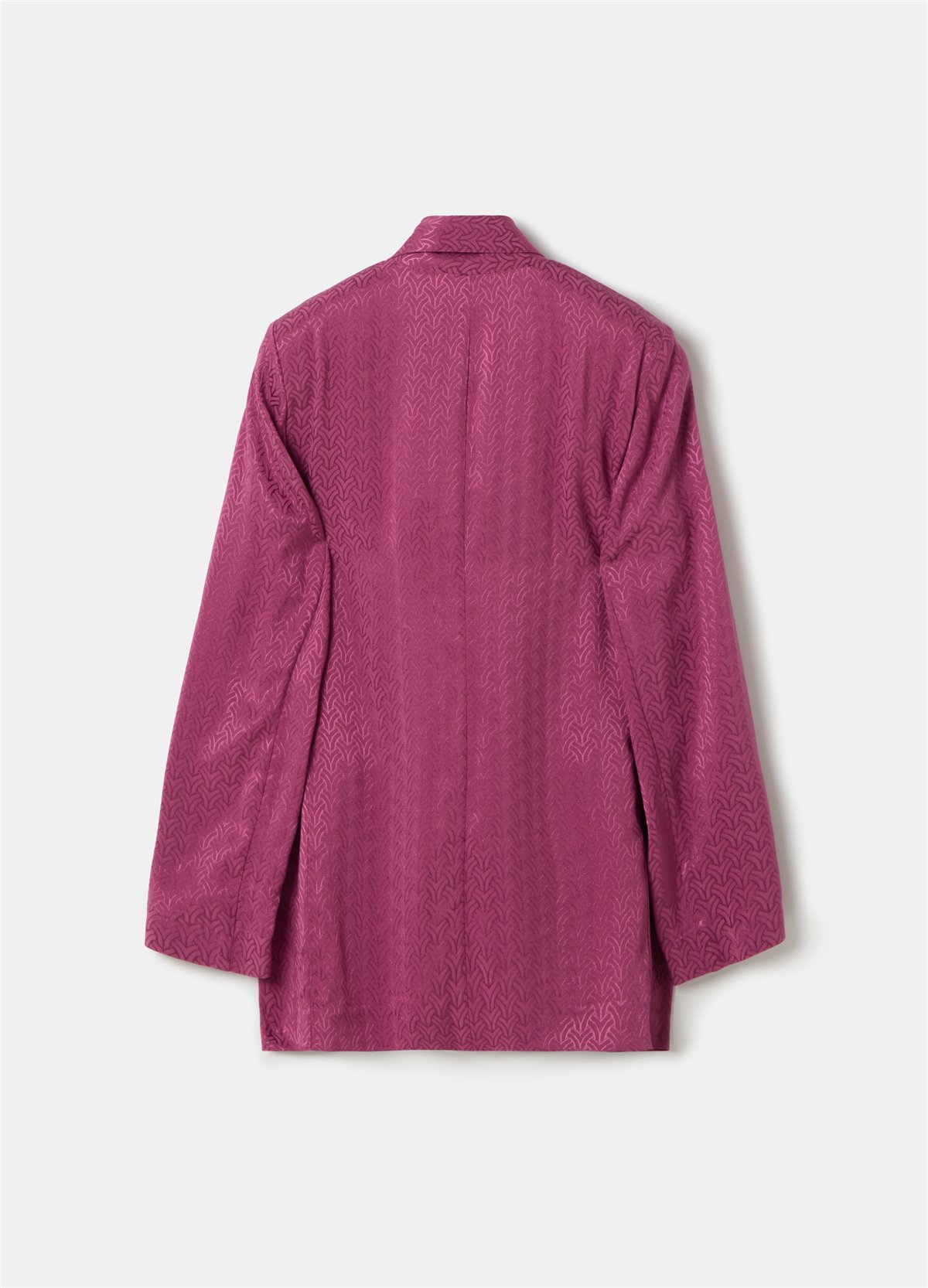 Viskon Jakarlı Açık Model Pembe Blazer