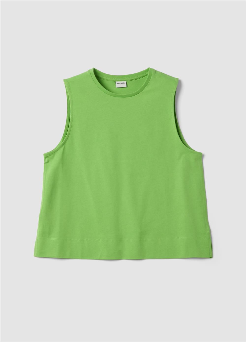 Yeşil Oversize Pamuk Atlet