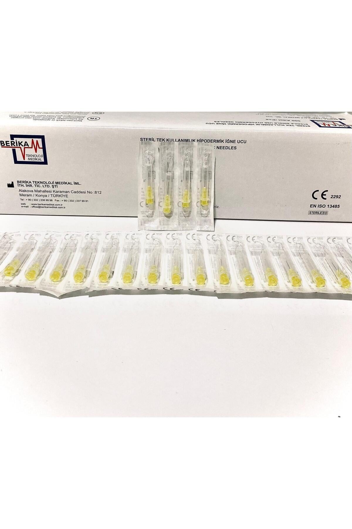 30G 13mm Mezoterapi Botoks Prp İğnesi Sarı - 500 Adet