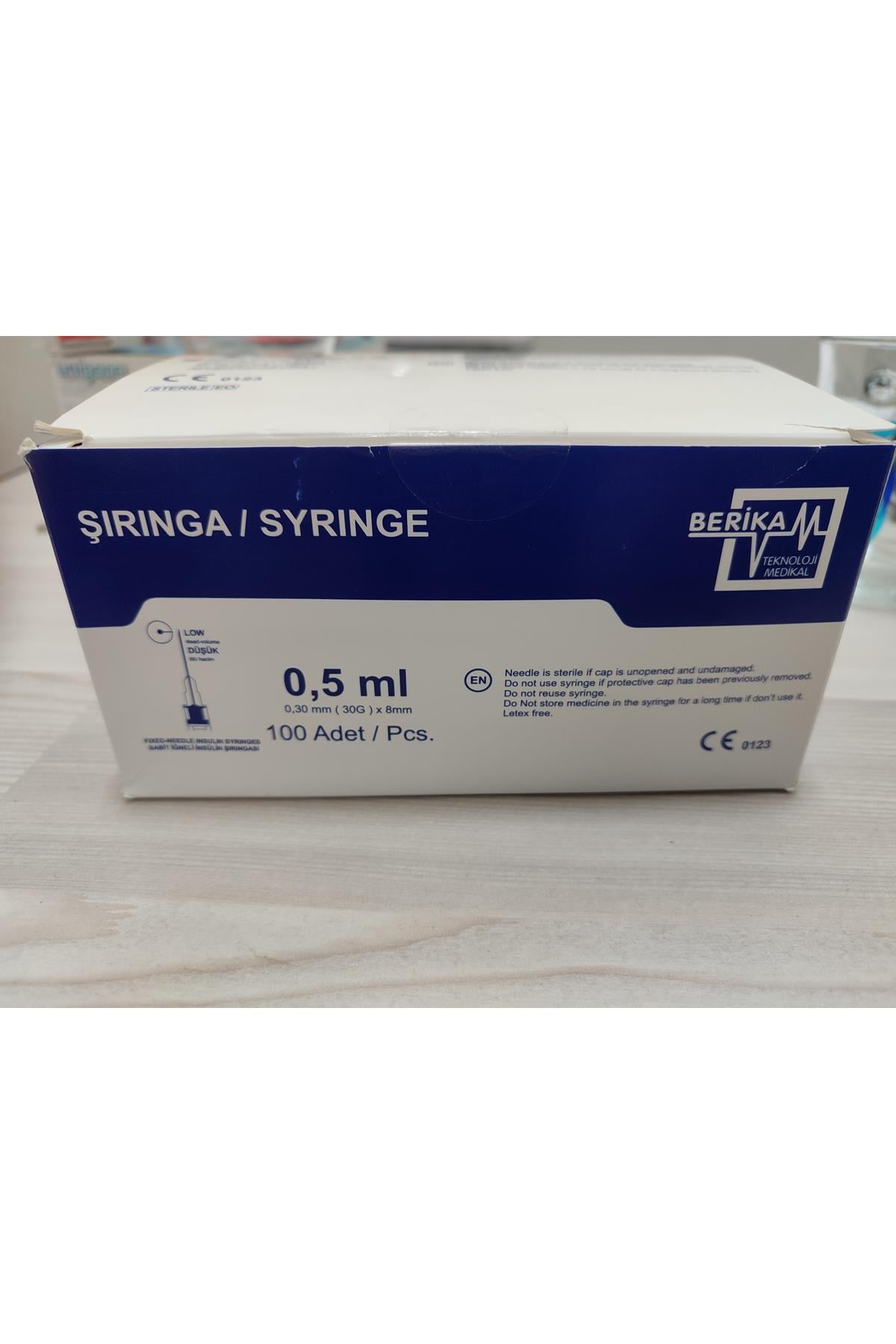 3p 0,5 ml (30g 8mm) Şırınga 1 Kutu (100 ADET)