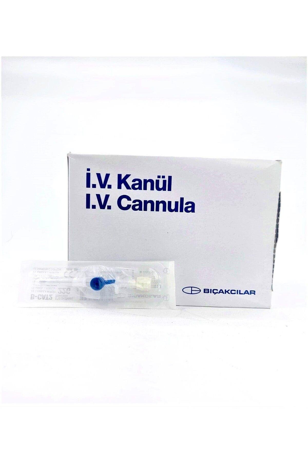 Branül, I.V Kanül (intraket) Mavi (22g) 1 Kutu 50'li Paket