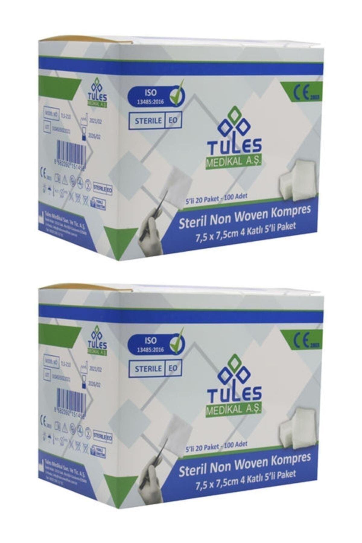 Tules Non-woven Steril Gazlı Bez Gaz Kompres 7,5 X 7,5cm 200adet