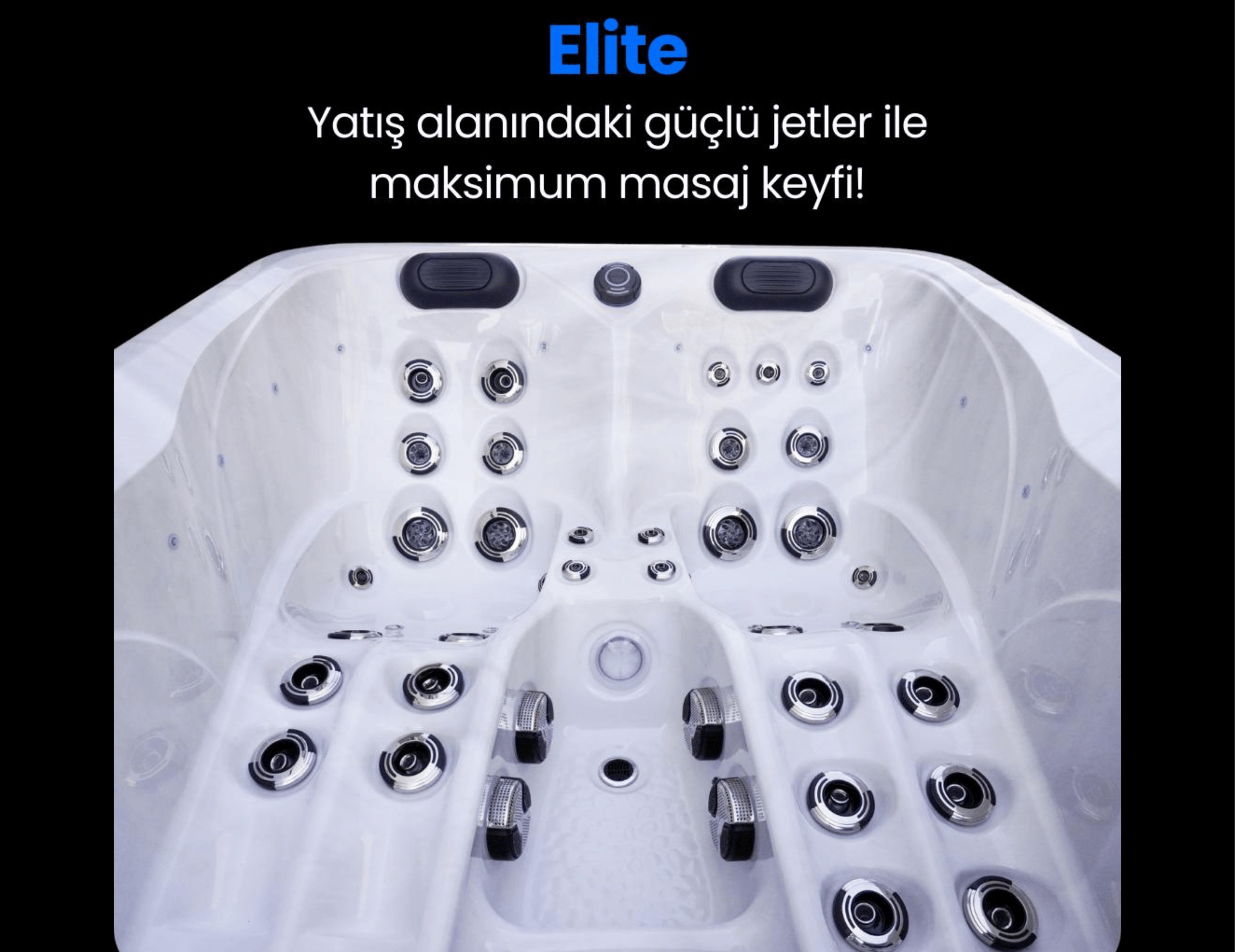 220 x 165 x 86 CM ISITMALI 4 KİŞİLİK SPA JAKUZİ