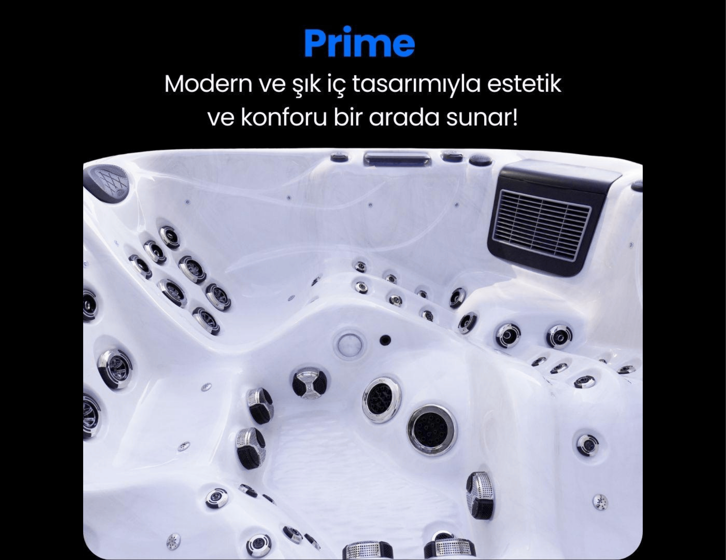 230 x 230 x 95 CM ISITMALI SPA JAKUZİ