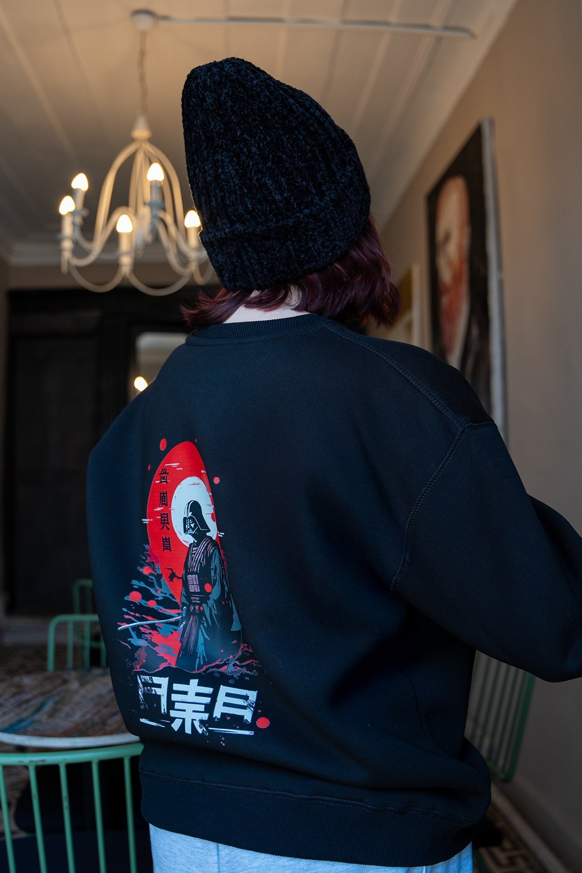 Darth Vader Oversize Kadın Sweat