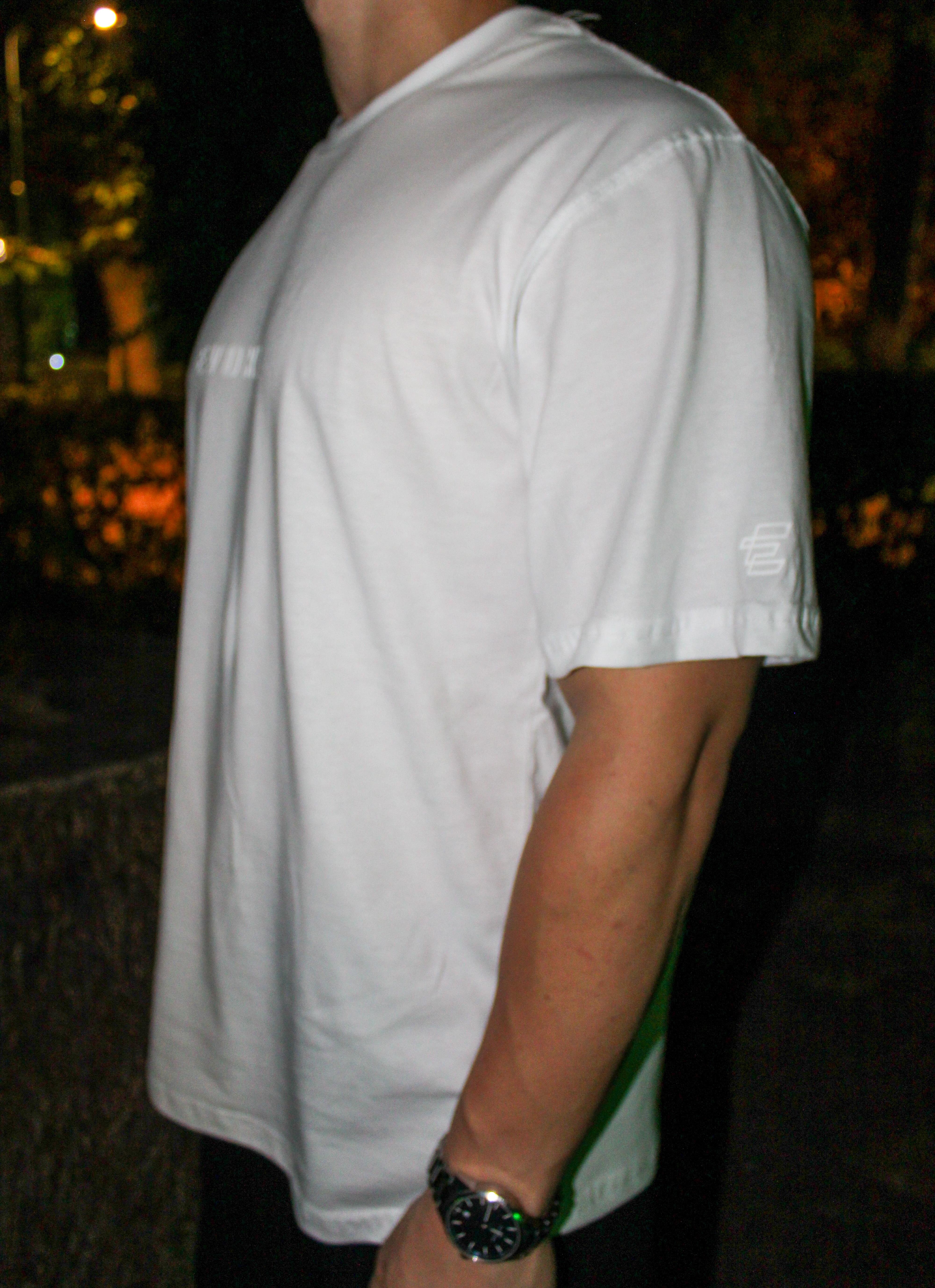 Evoke Logo Rubber Baskı Oversize Erkek T-shirt