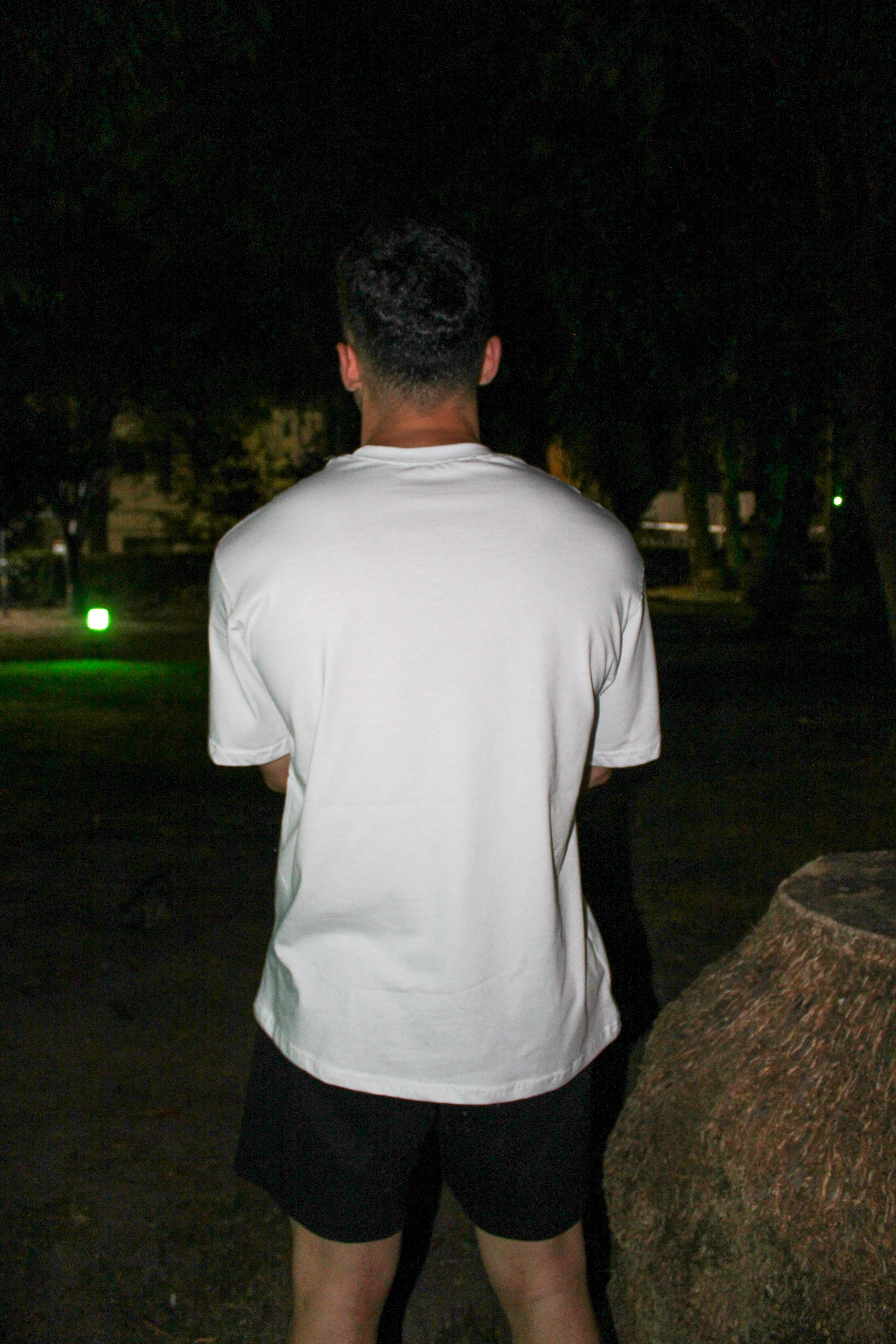 Evoke Logo Rubber Baskı Oversize Erkek T-shirt