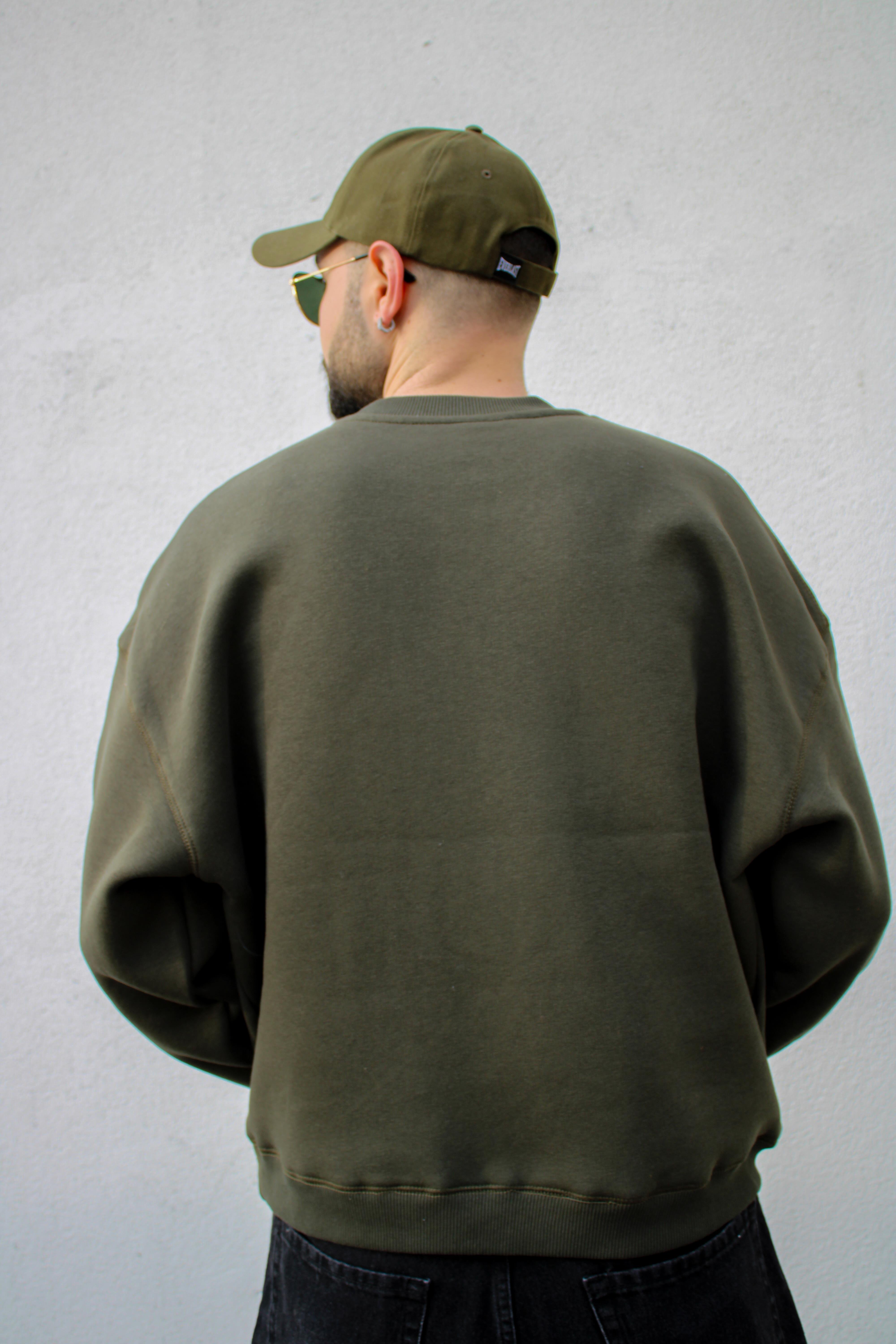 Grafiti Nakış Oversize Erkek Sweat