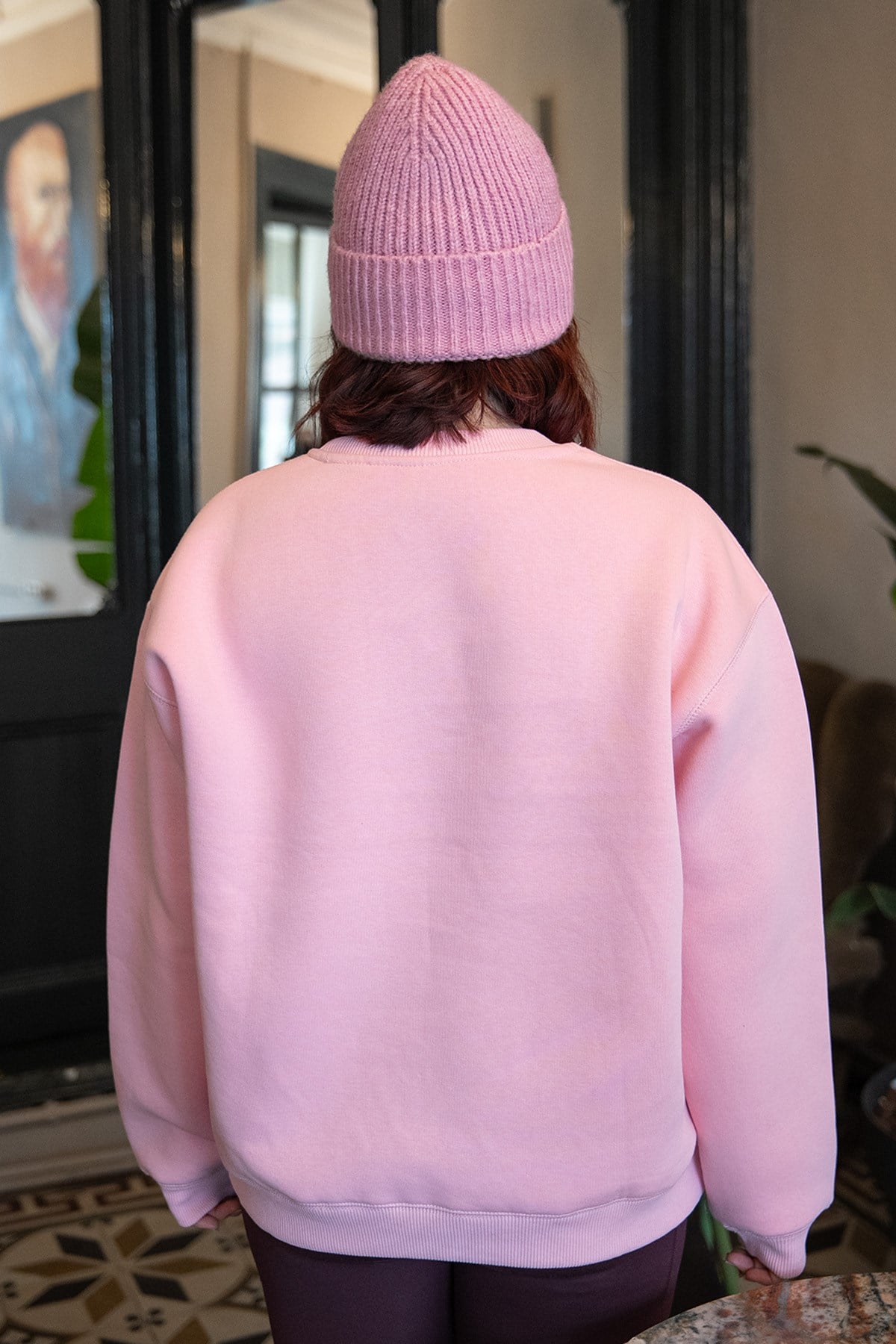 Grafiti Nakış Oversize Kadın Sweat