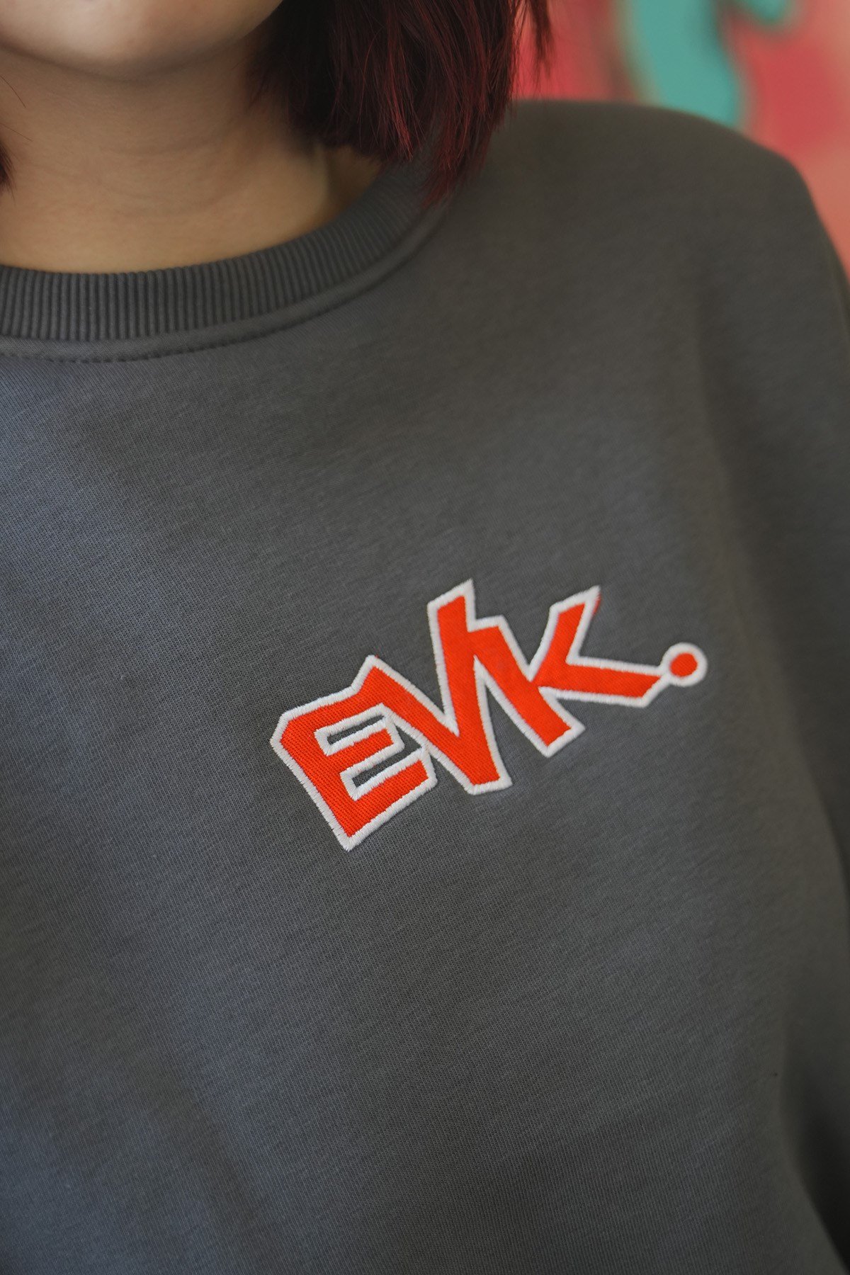 Grafiti Nakış Oversize Kadın Sweat