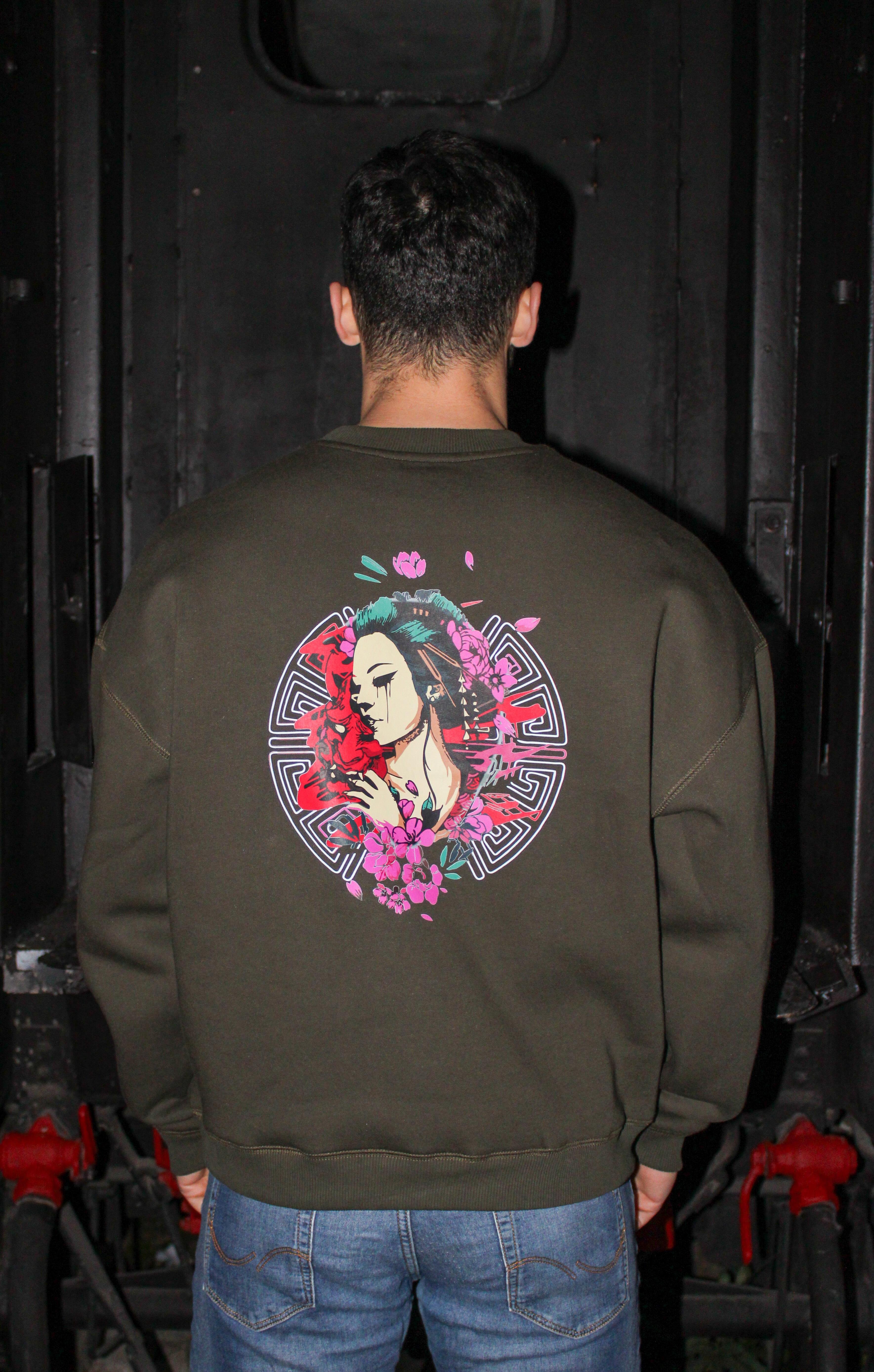 Japon Melek Oversize Erkek Sweat