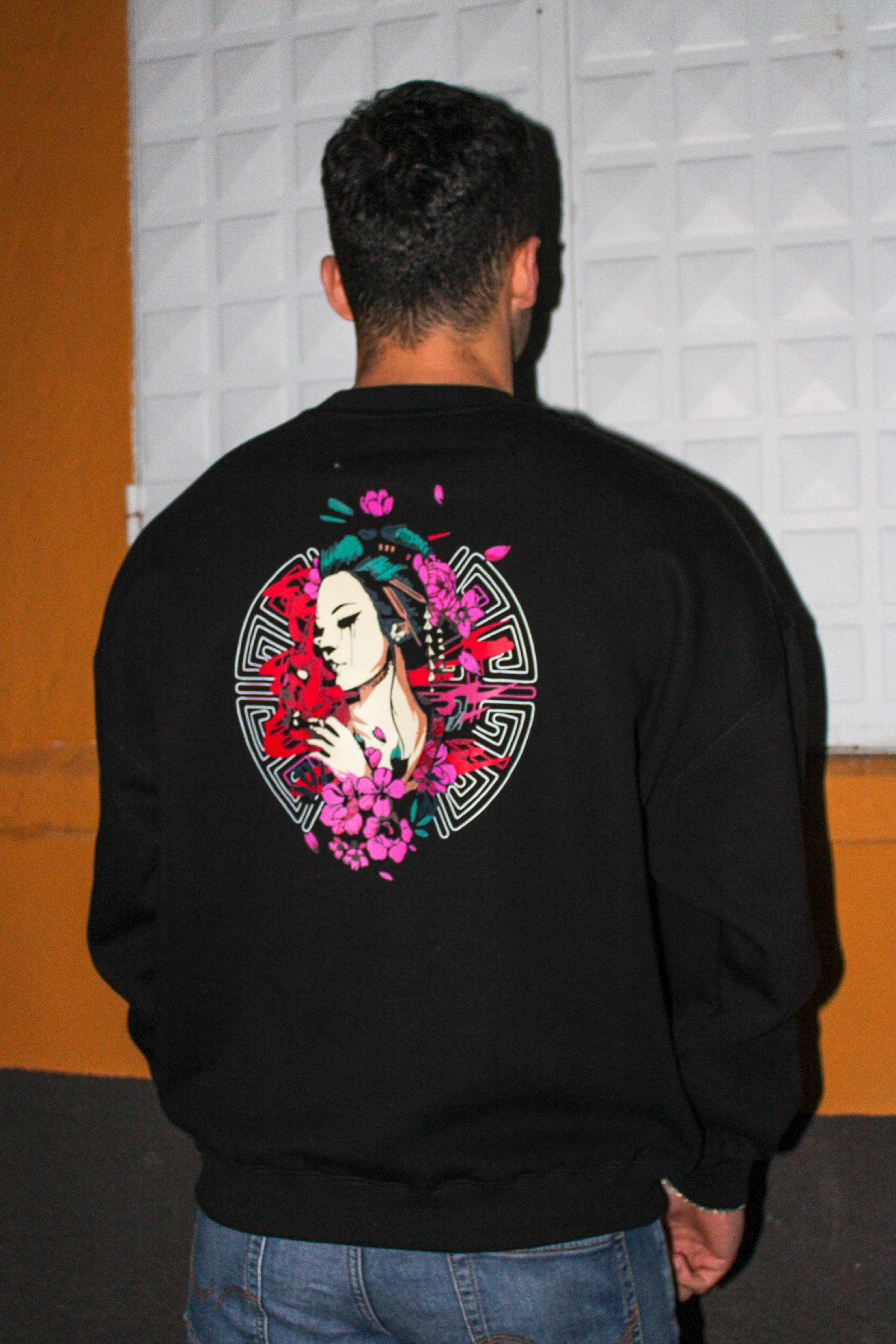 Japon Melek Oversize Erkek Sweatshirt