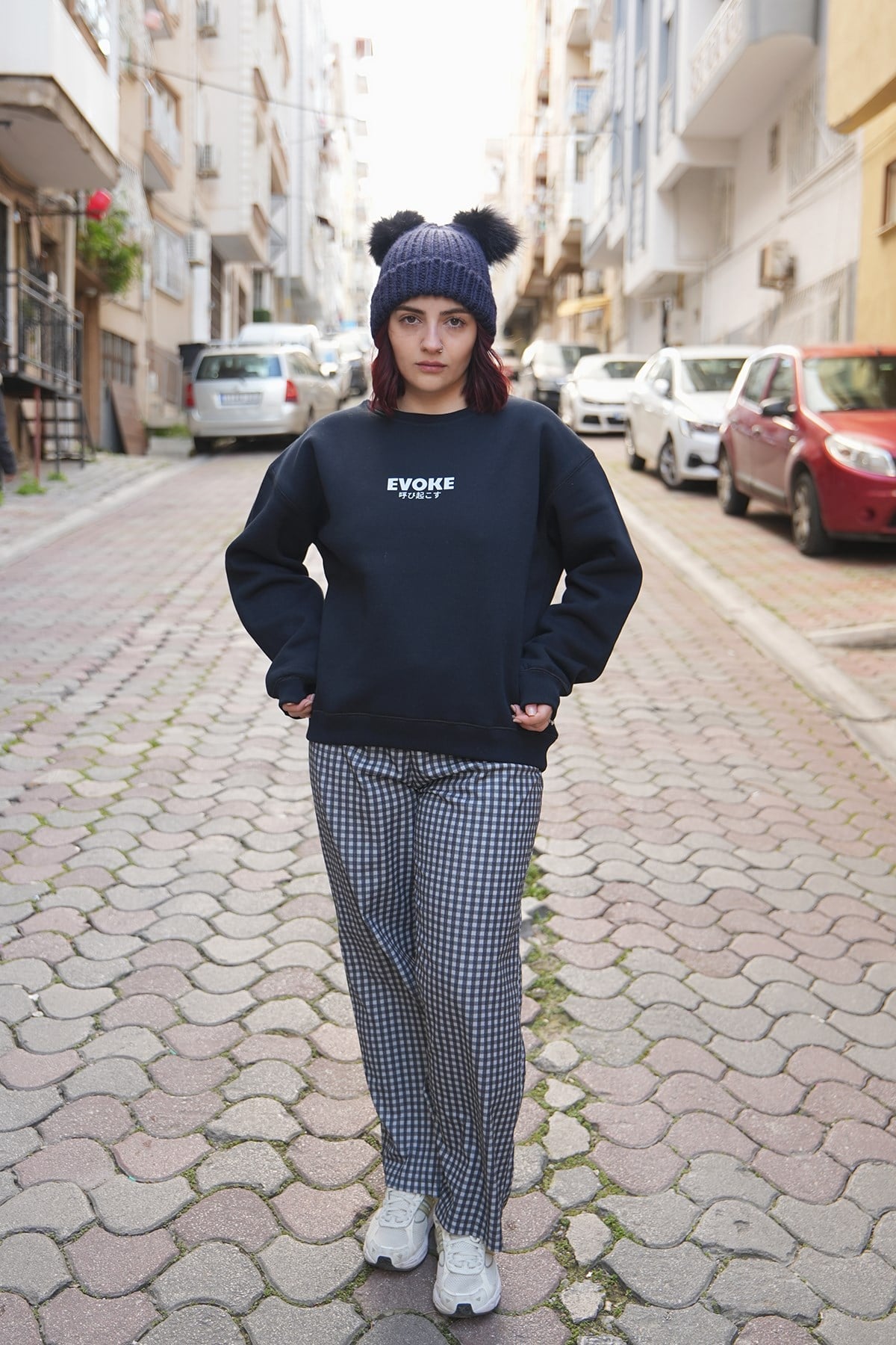 Japon Melek Oversize Kadın Sweat
