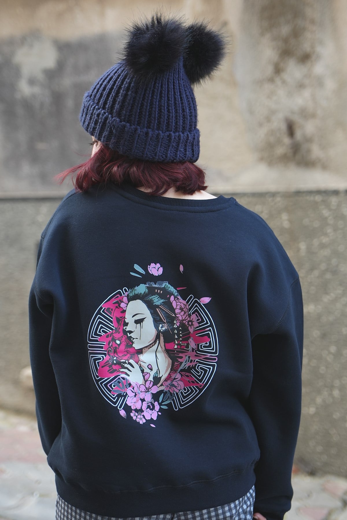 Japon Melek Oversize Kadın Sweat
