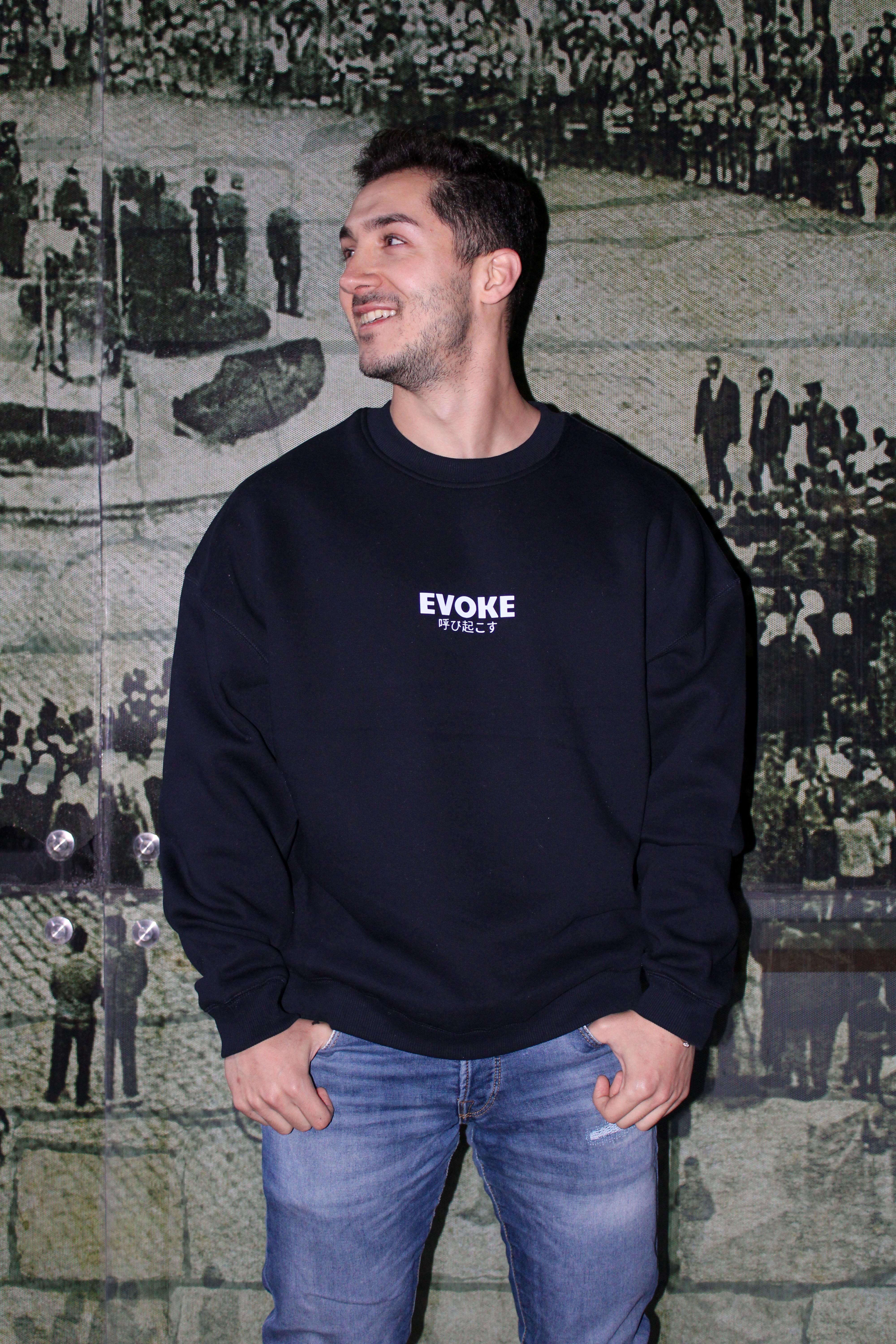 Kedi Oversize Erkek Sweat
