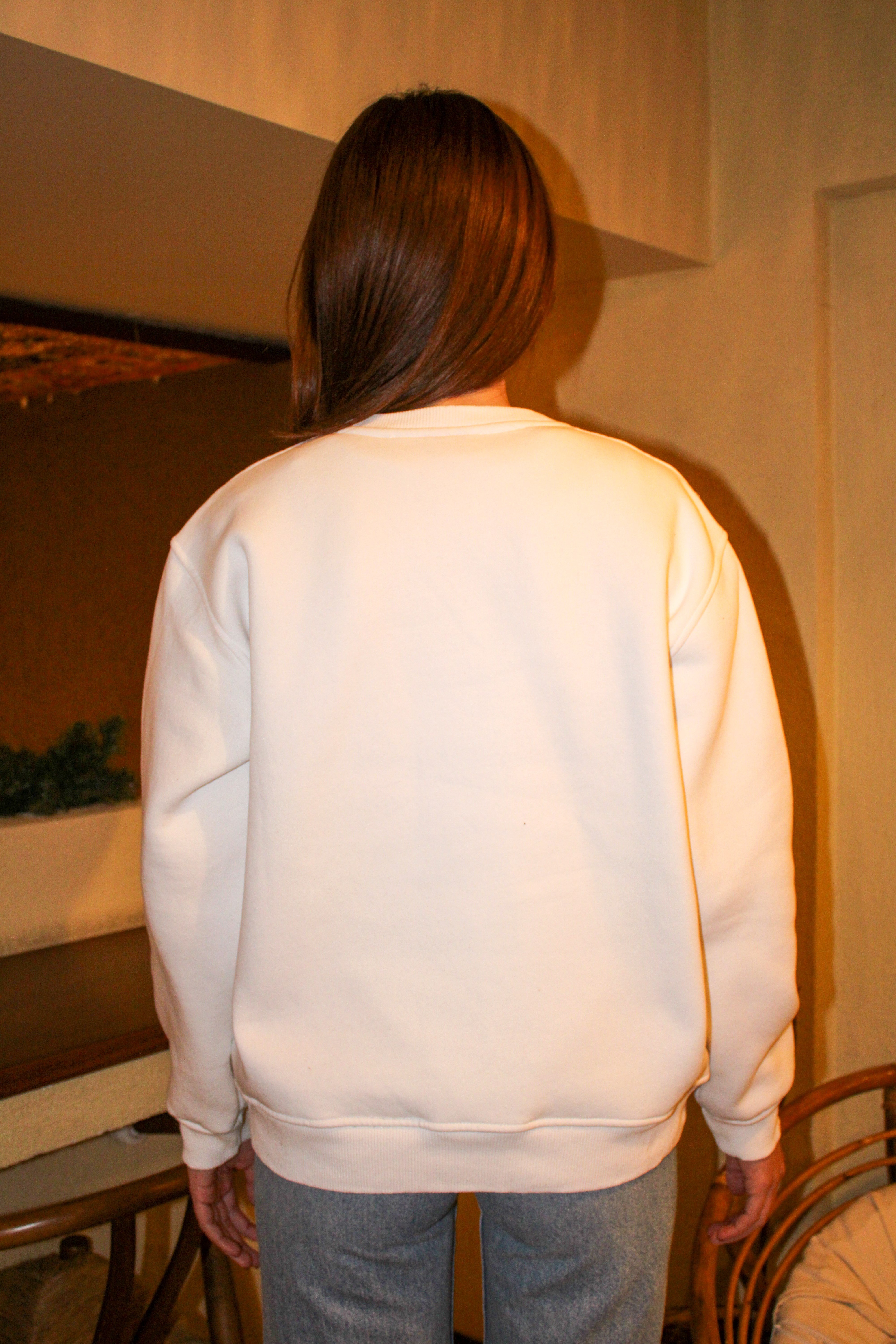 Leopar Oversize Kadın Sweat