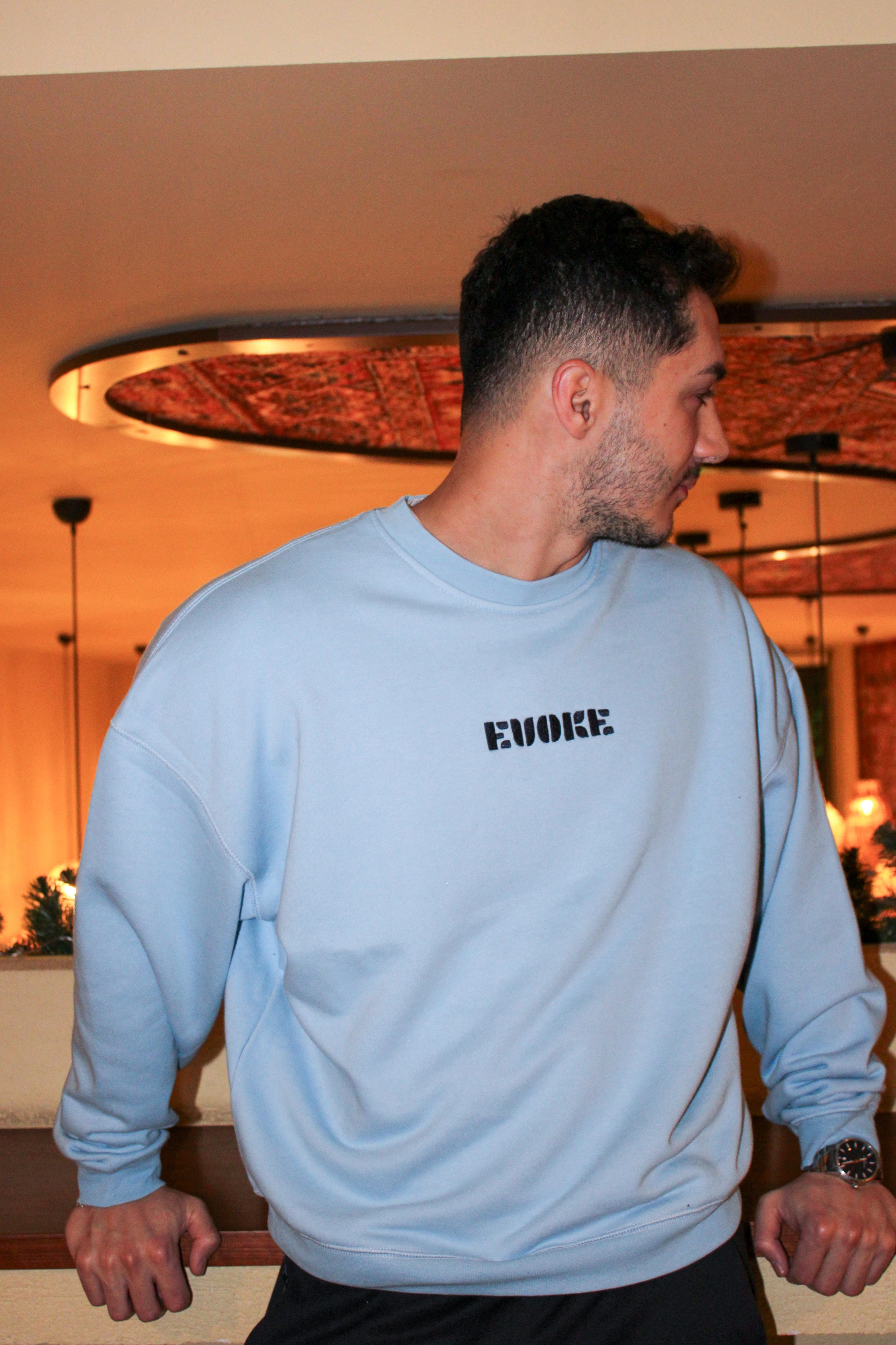 Nakışlı Oversize Erkek Sweat