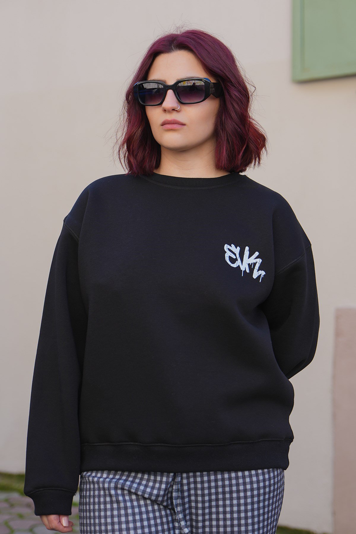 Open Your Eyes Oversize Kadın Sweat