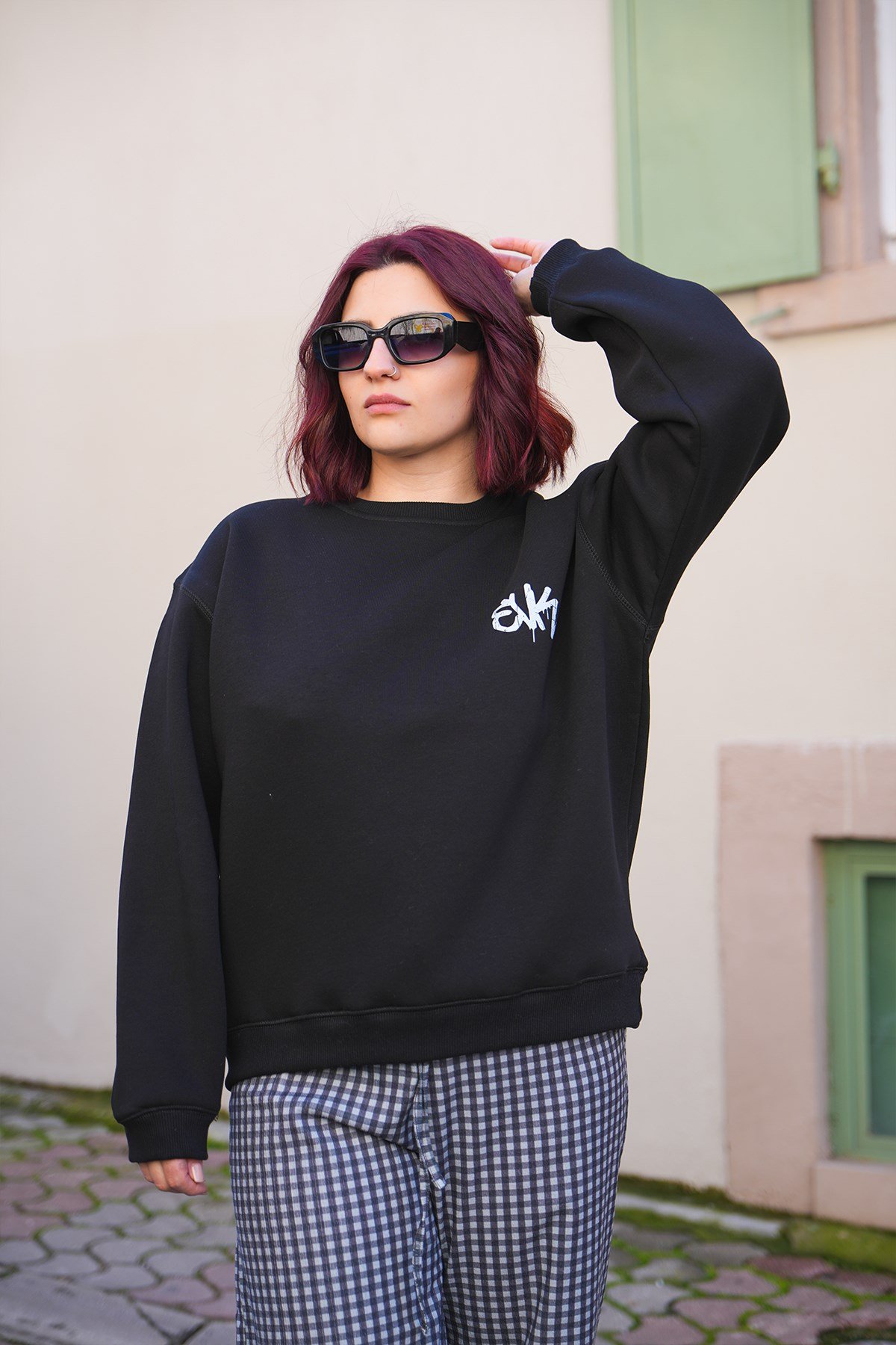 Open Your Eyes Oversize Kadın Sweat