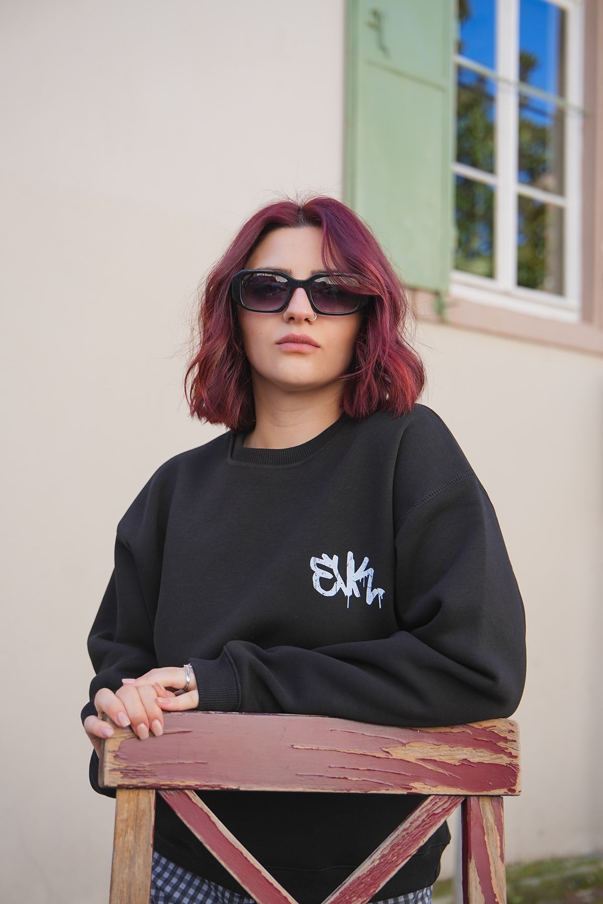 Open Your Eyes Oversize Kadın Sweat