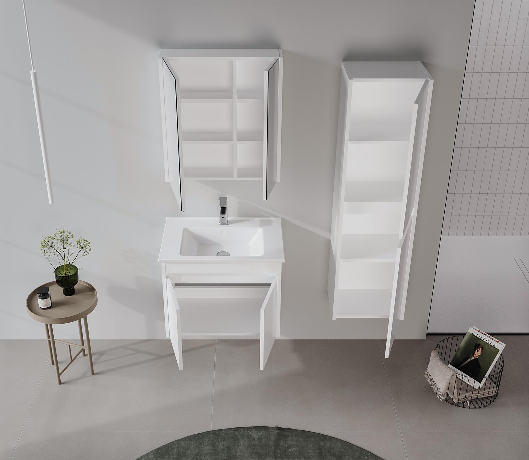 Arno 65 cm Kapaklı Banyo Dolabı Takımı
