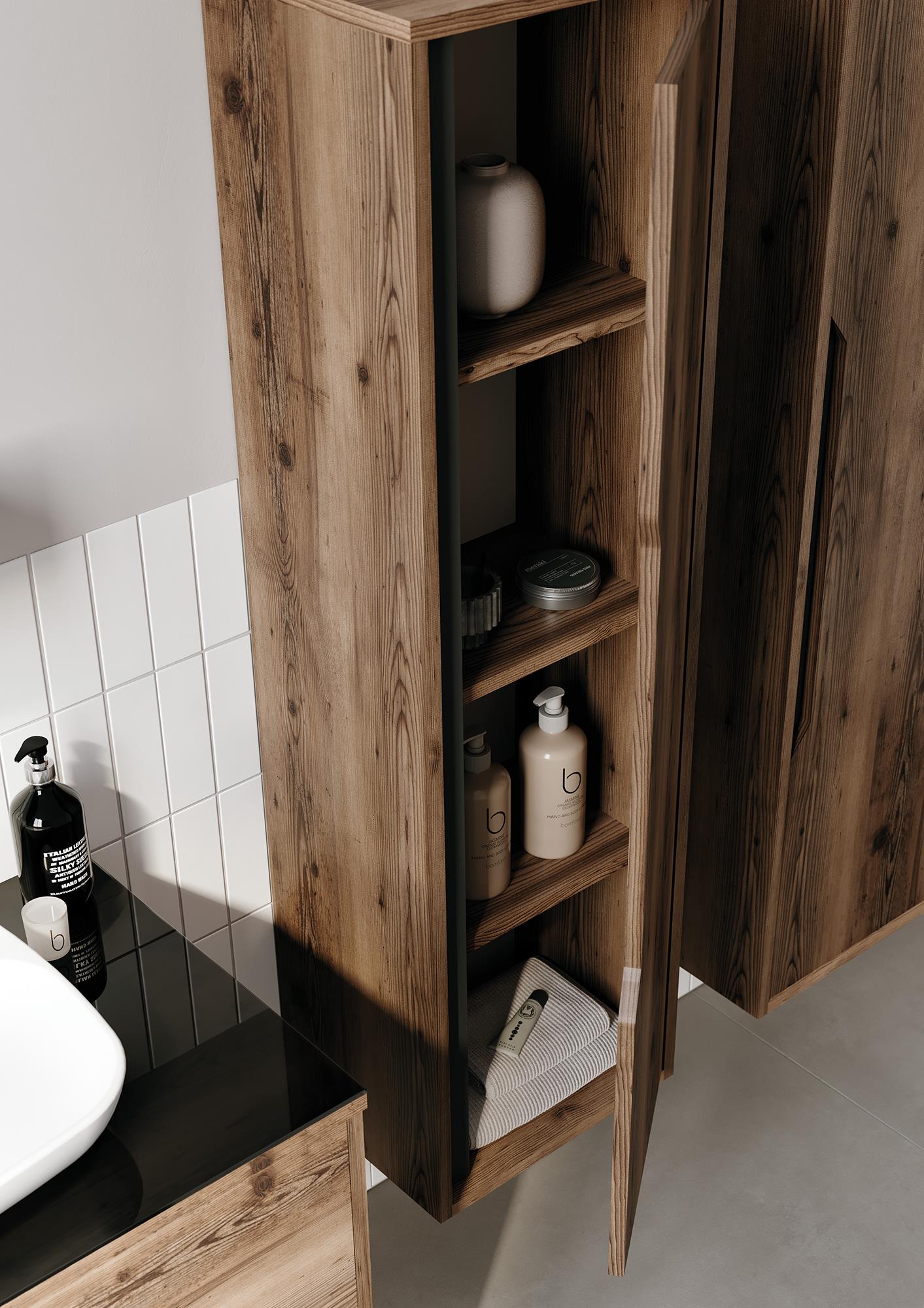 Galia 100 cm Banyo Dolabı Takımı