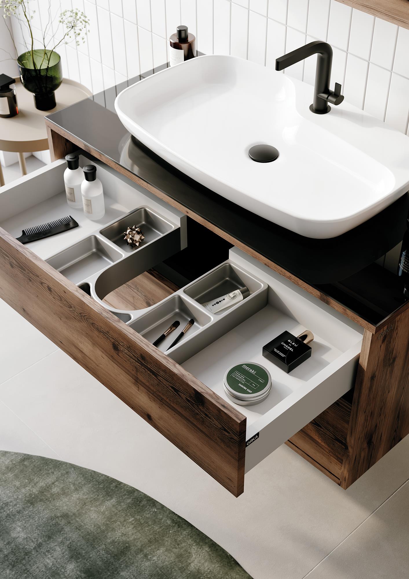 Galia 100 cm Banyo Dolabı Takımı