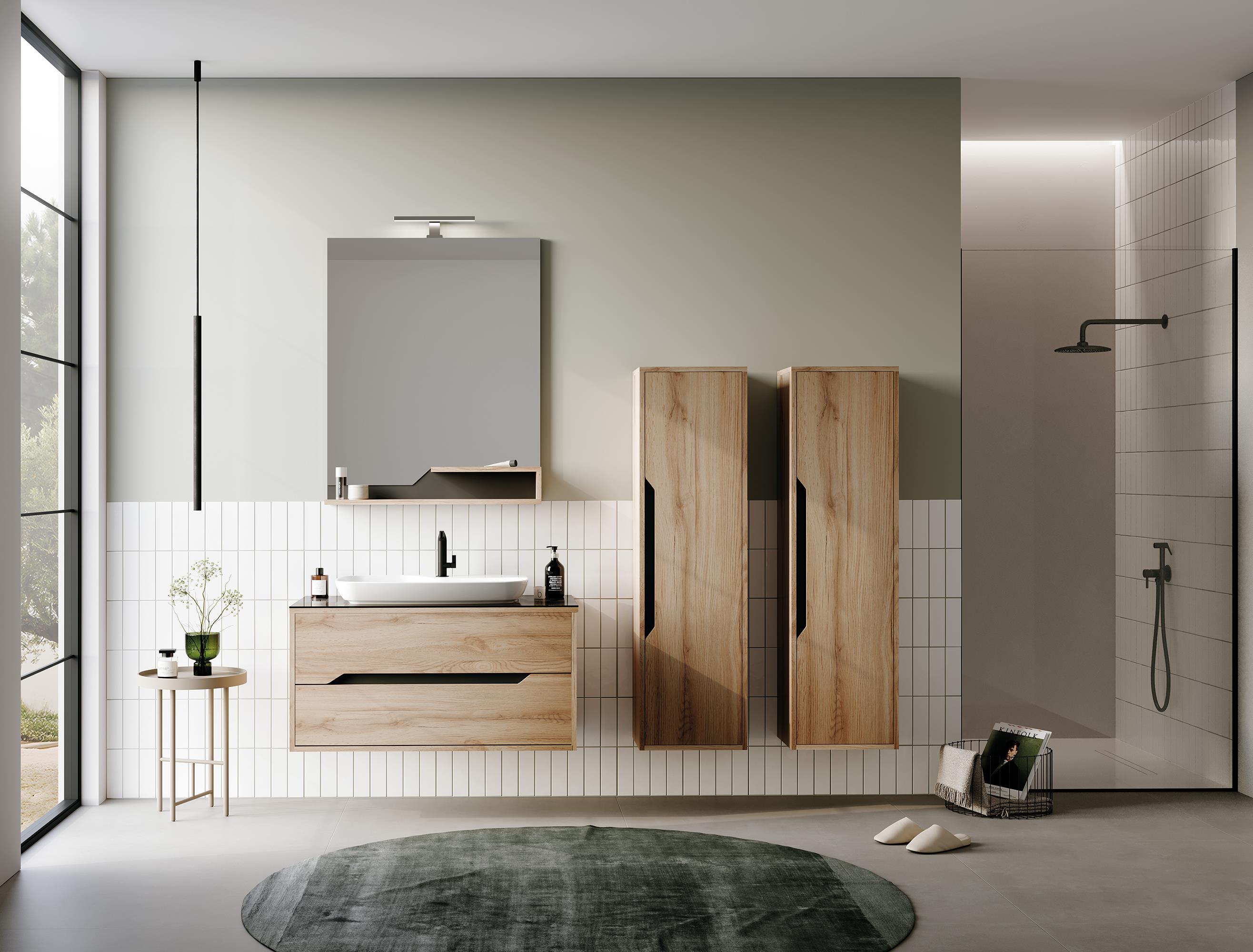 Galia 100 cm Banyo Dolabı Takımı