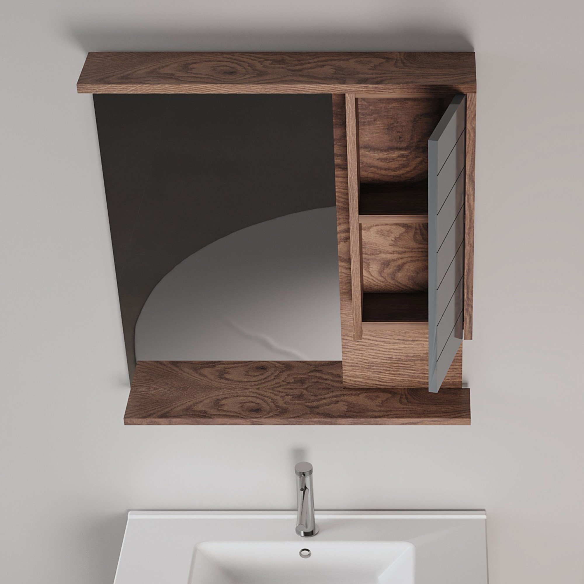 Serra 76 cm Banyo Üst Ayna Dolabı
