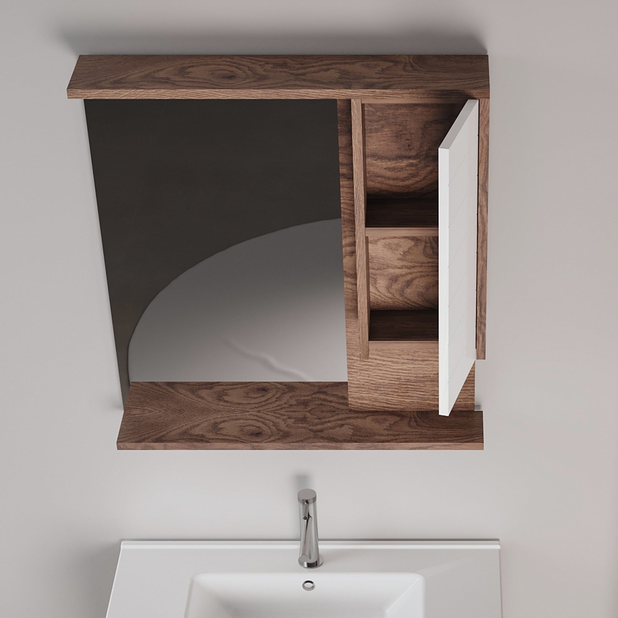 Serra 76 cm Banyo Üst Ayna Dolabı