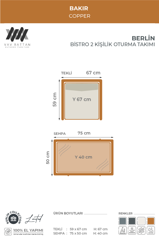 Berlin 2 Kişilik Oturma Takımı