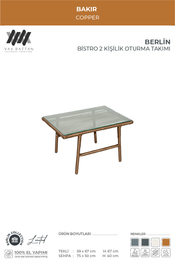 Berlin 2 Kişilik Oturma Takımı